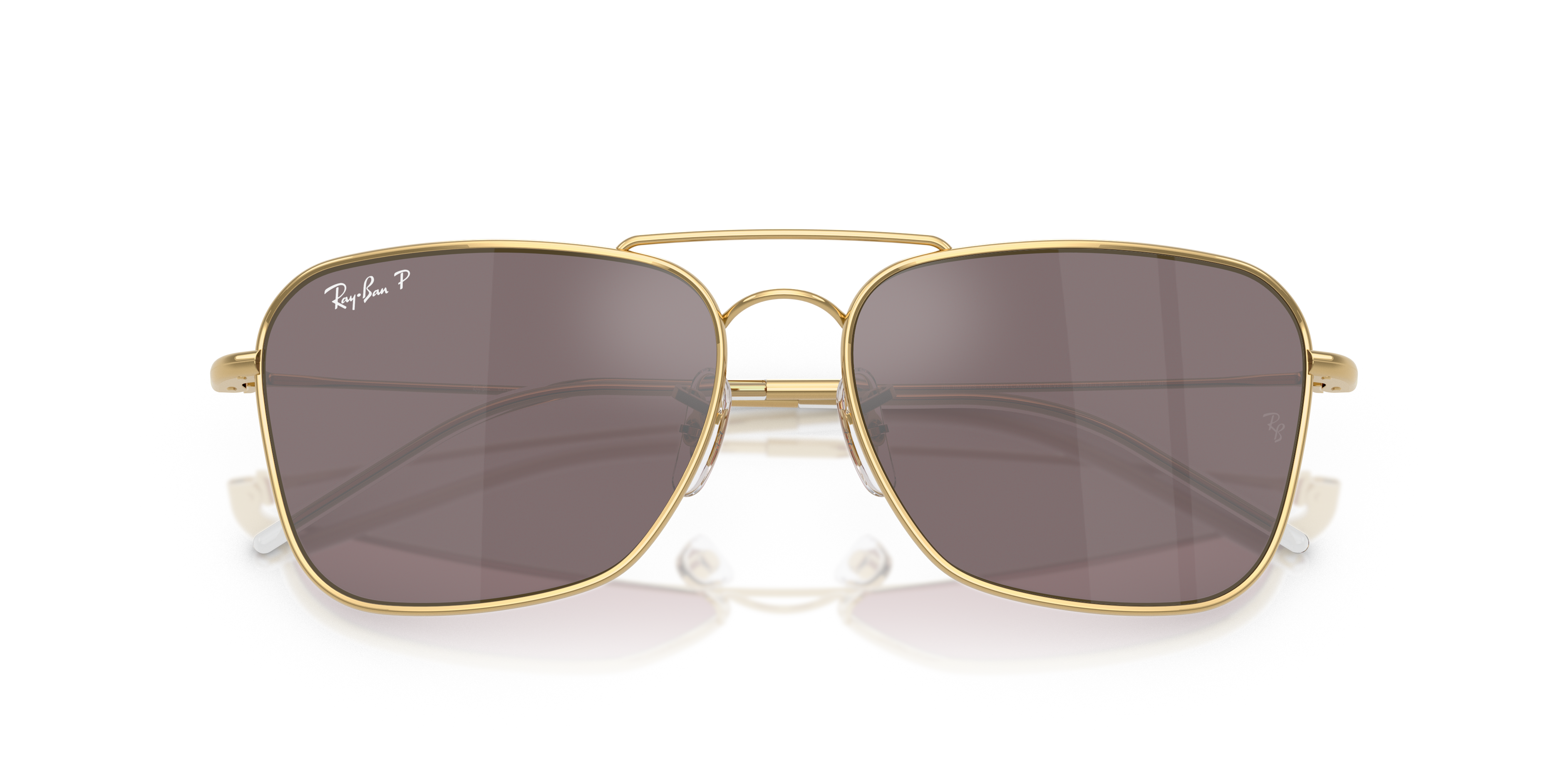 Occhiali da Sole Ray-Ban Caravan Reverse Arista Gold Originali