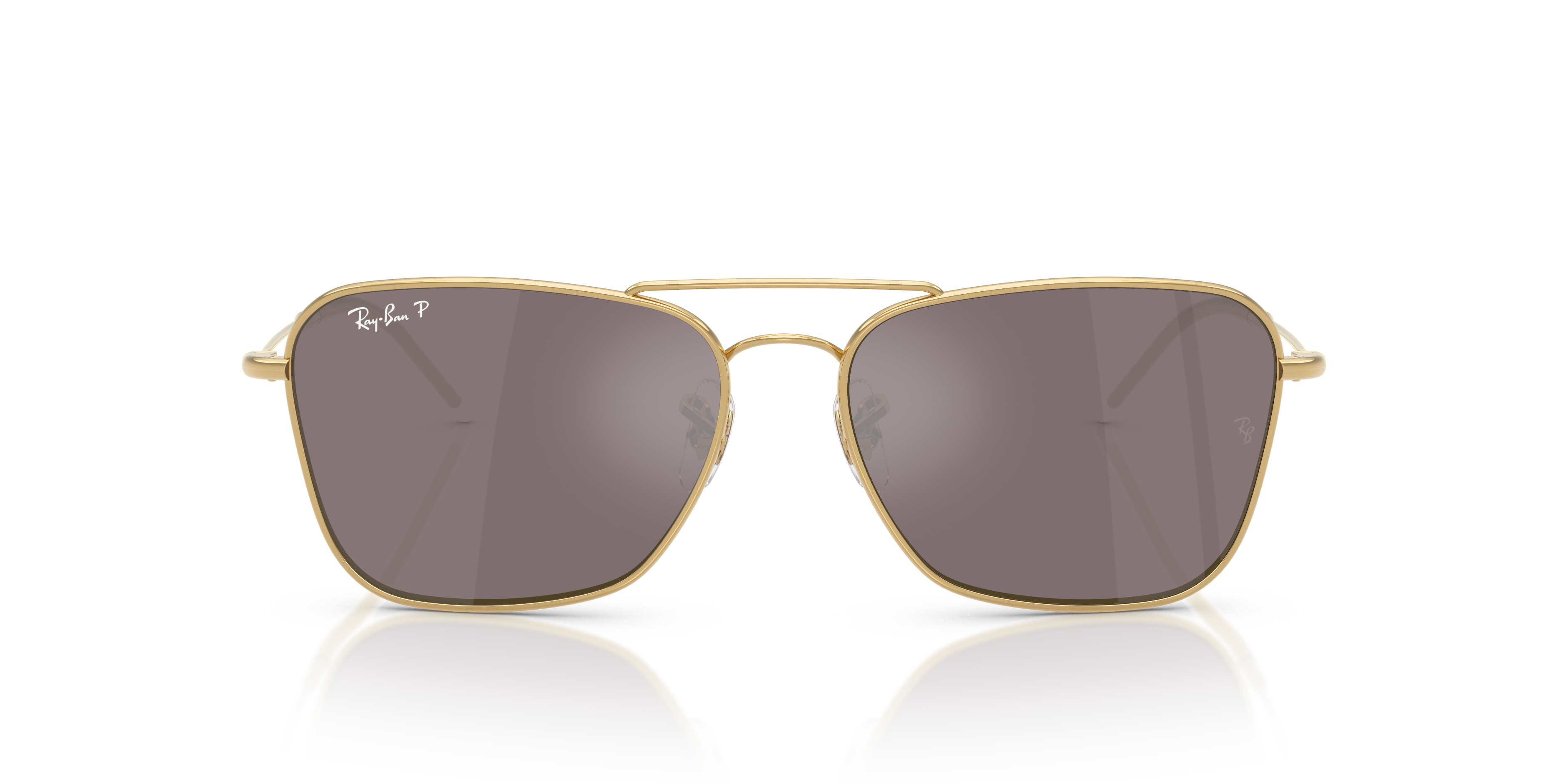Occhiali da Sole Ray-Ban Caravan Reverse Arista Gold Originali