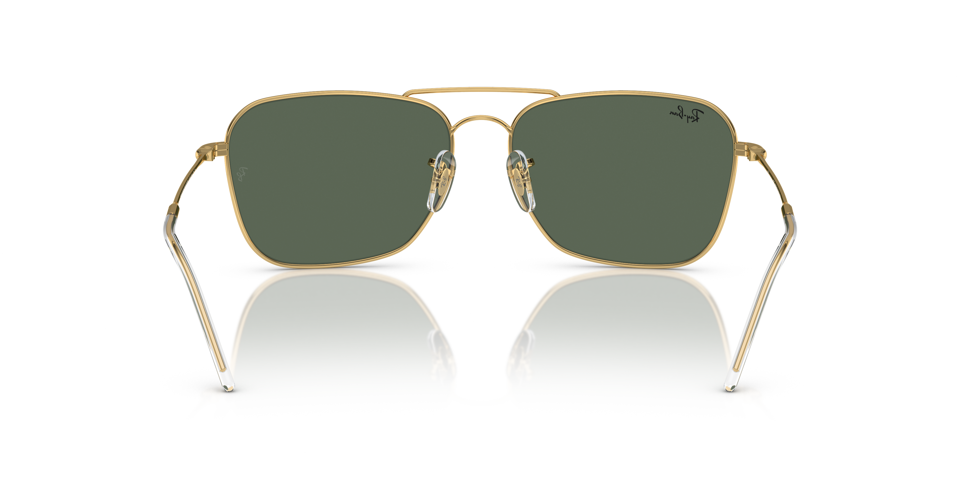 Occhiali da Sole Ray-Ban Caravan Reverse Arista Gold Originali