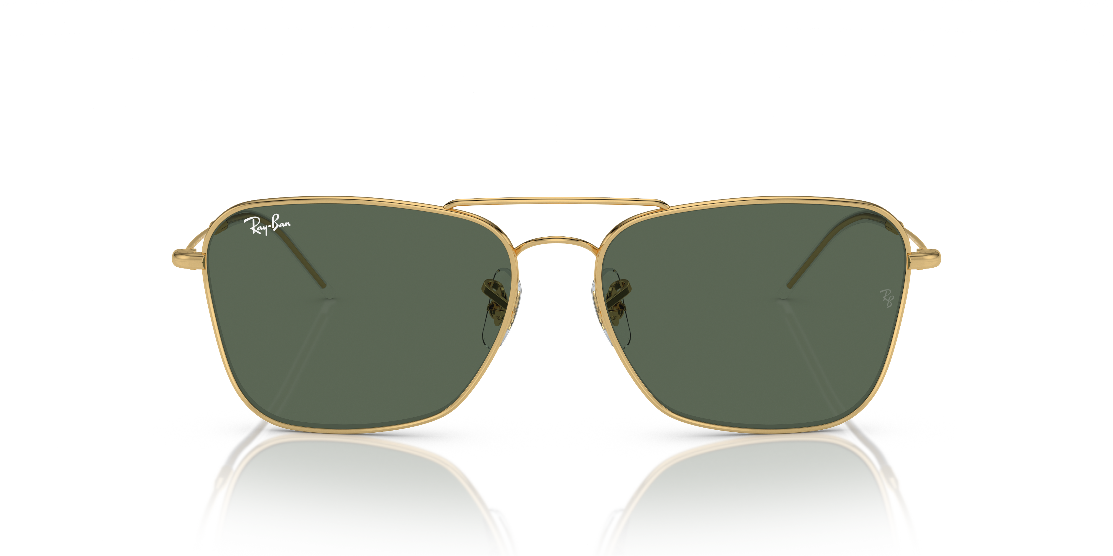 Occhiali da Sole Ray-Ban Caravan Reverse Arista Gold Originali