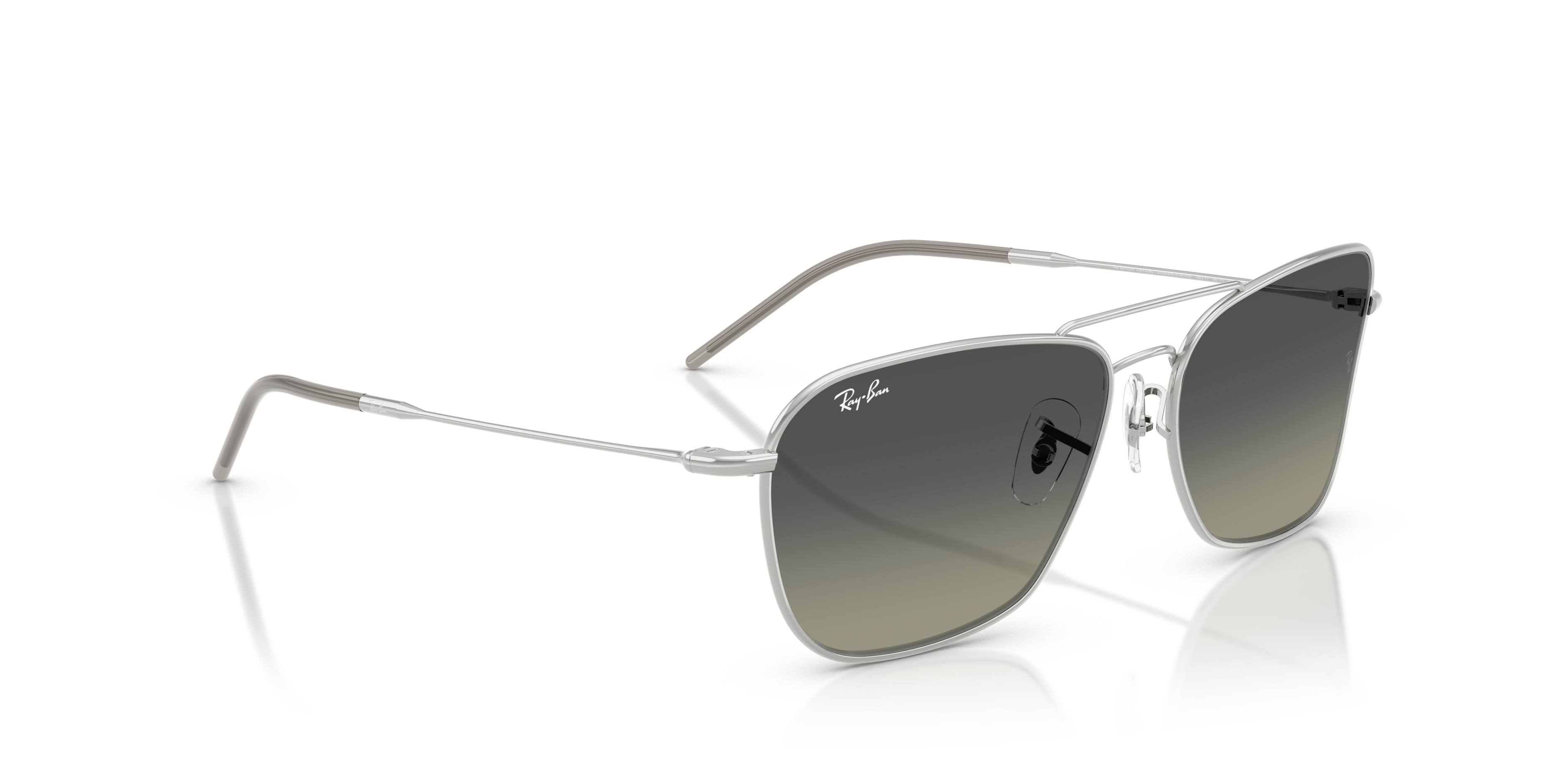 Occhiali da Sole Ray-Ban Caravan Reverse Arista Gold Originali