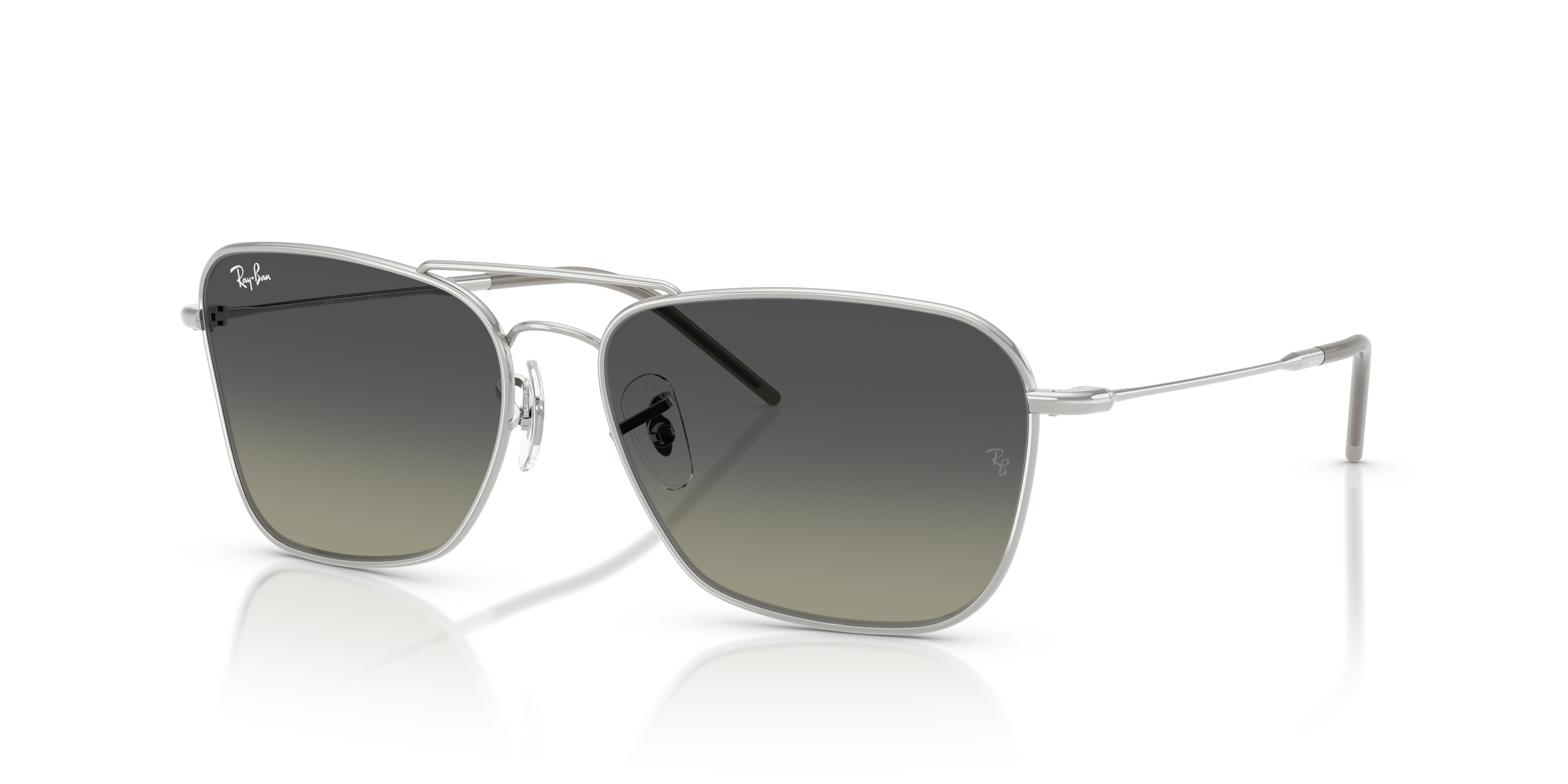 Occhiali da Sole Ray-Ban Caravan Reverse Arista Gold Originali