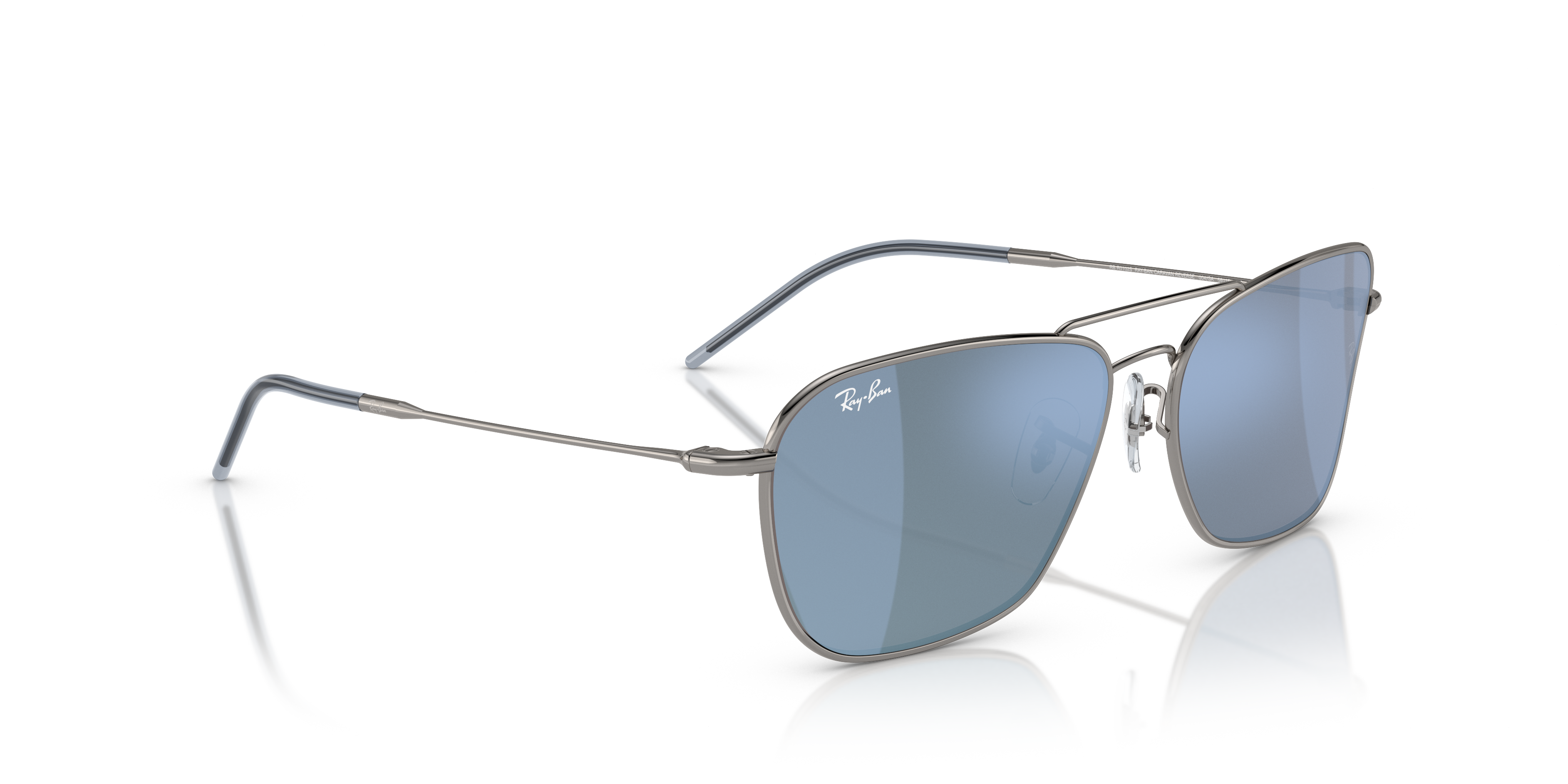 Occhiali da Sole Ray-Ban Caravan Reverse Arista Gold Originali