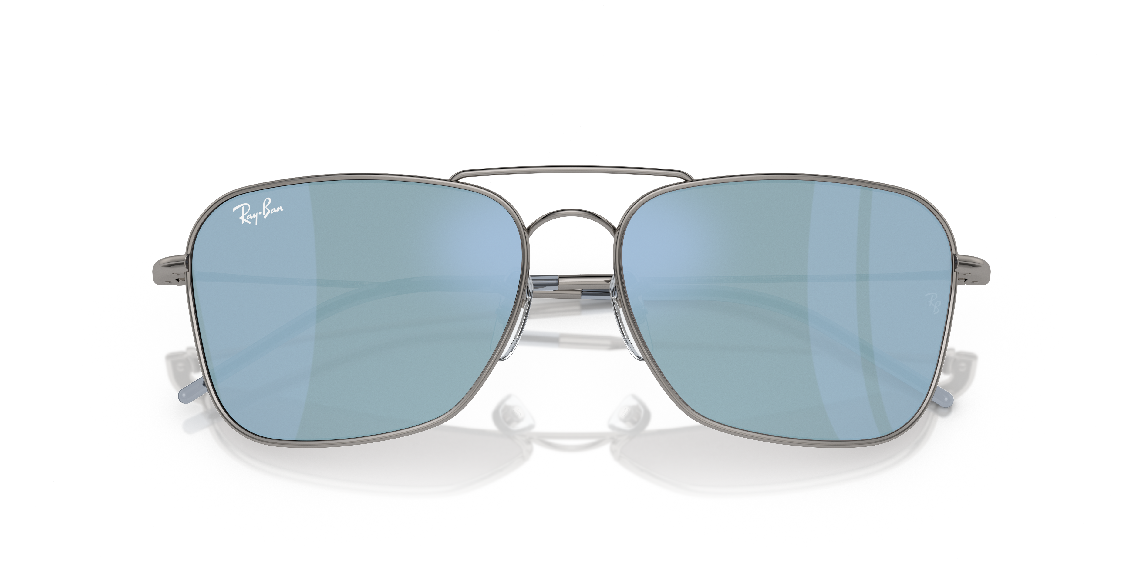 Occhiali da Sole Ray-Ban Caravan Reverse Arista Gold Originali