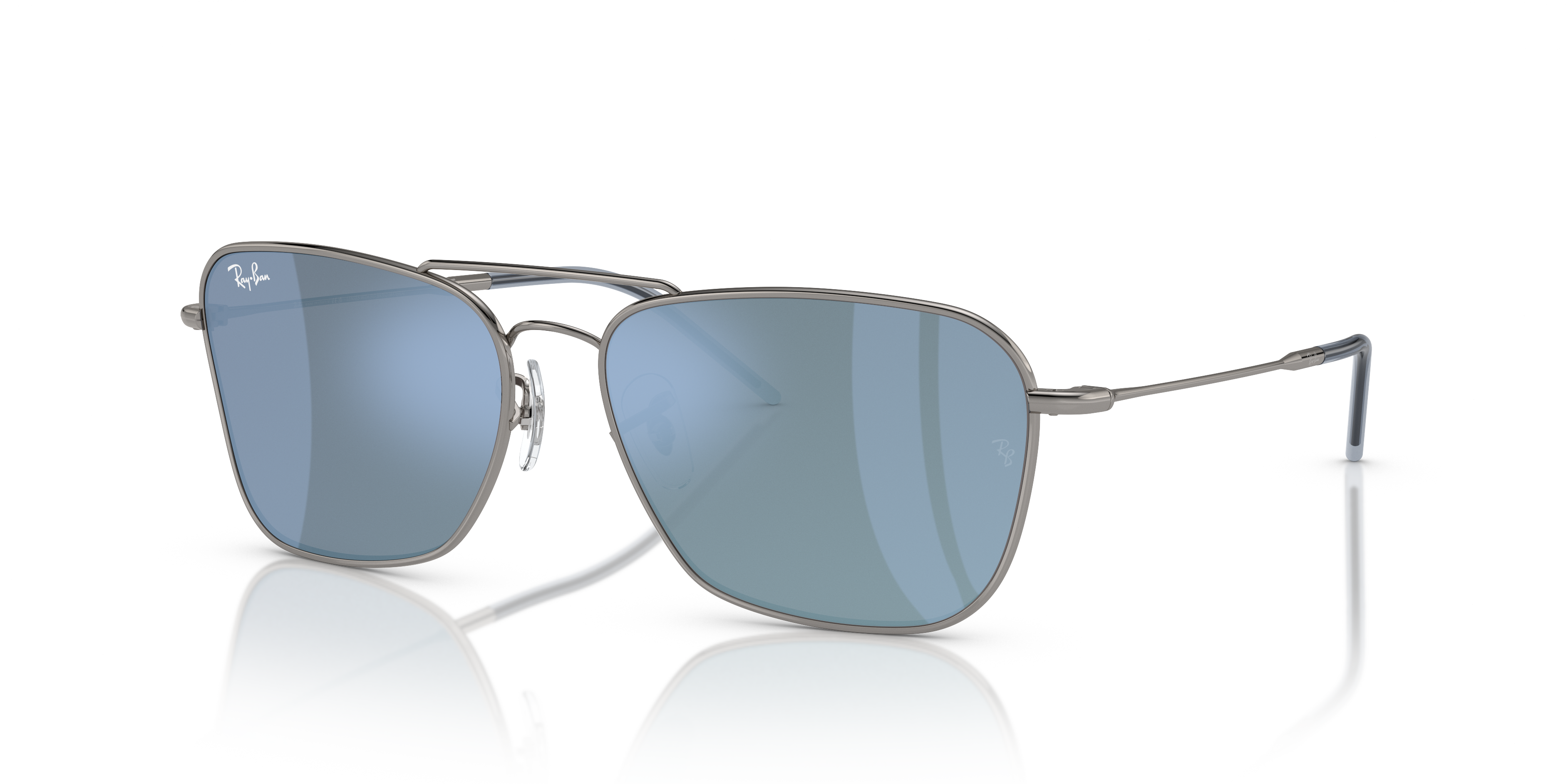 Occhiali da Sole Ray-Ban Caravan Reverse Arista Gold Originali