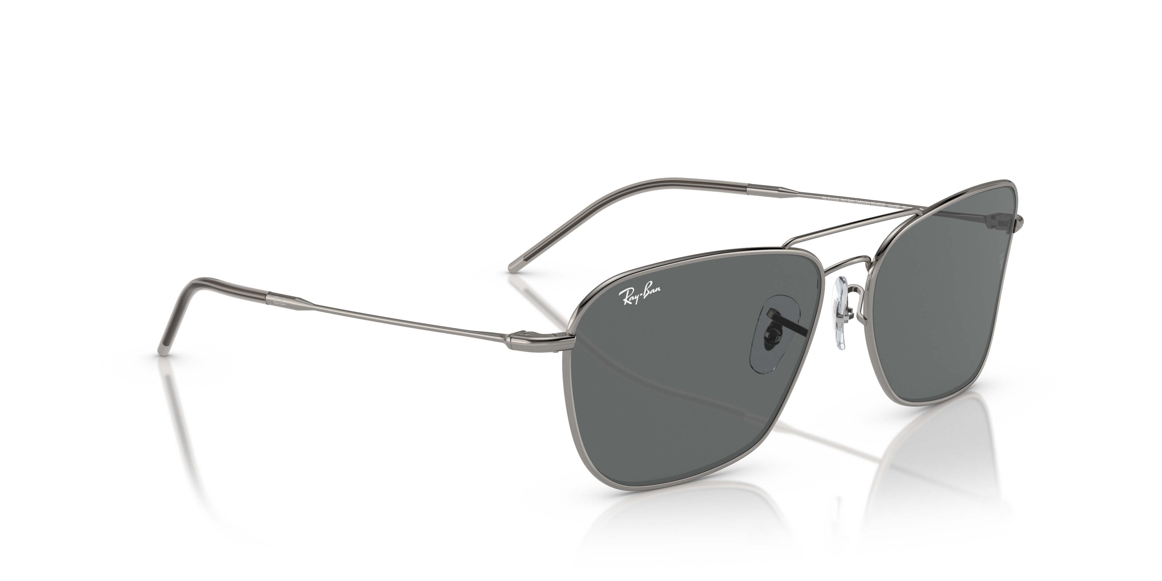 Occhiali da Sole Ray-Ban Caravan Reverse Arista Gold Originali