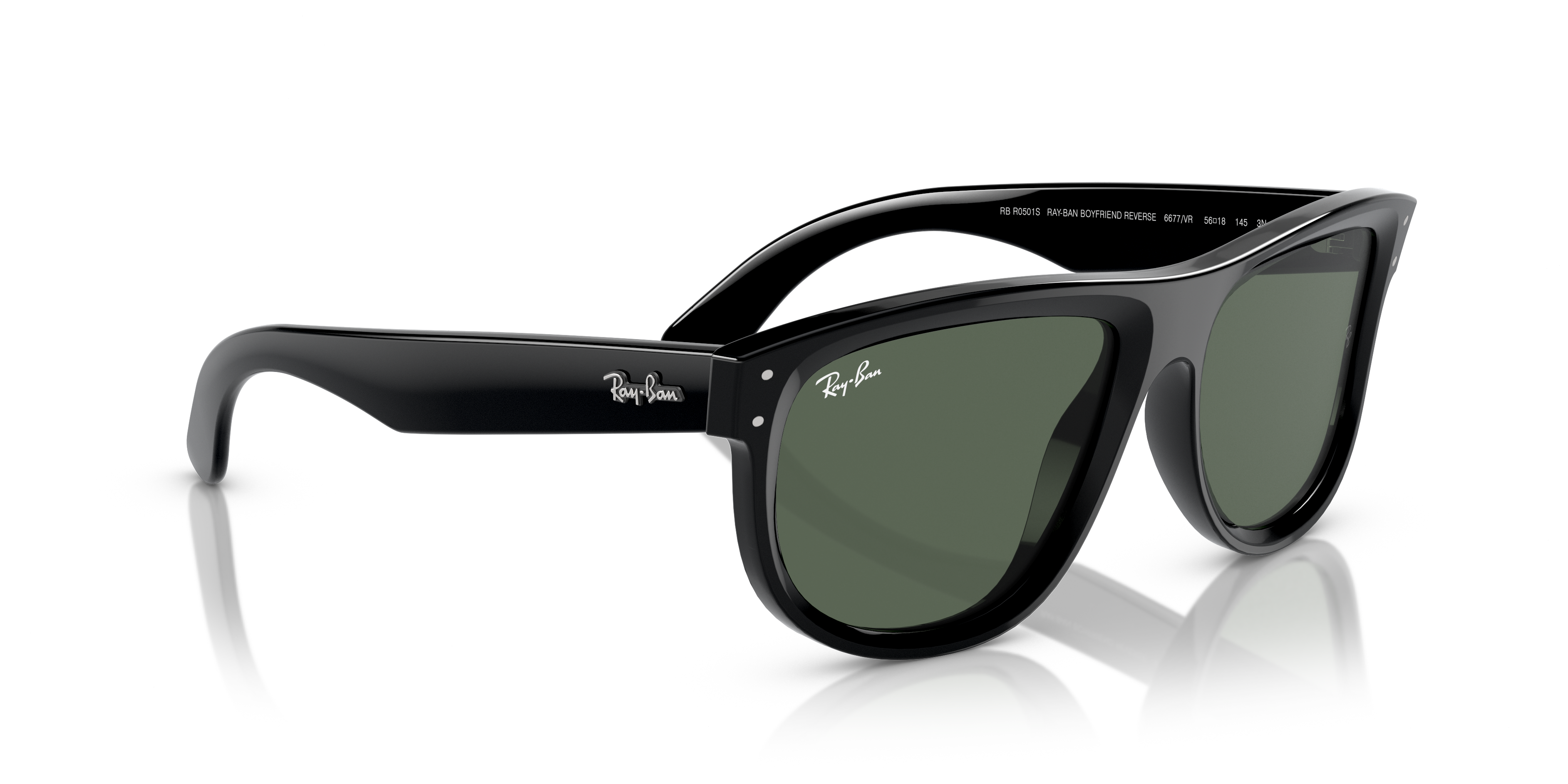 Acquista Occhiali da Sole Ray-Ban Boyfriend Reverse Neri 0RBR0501S