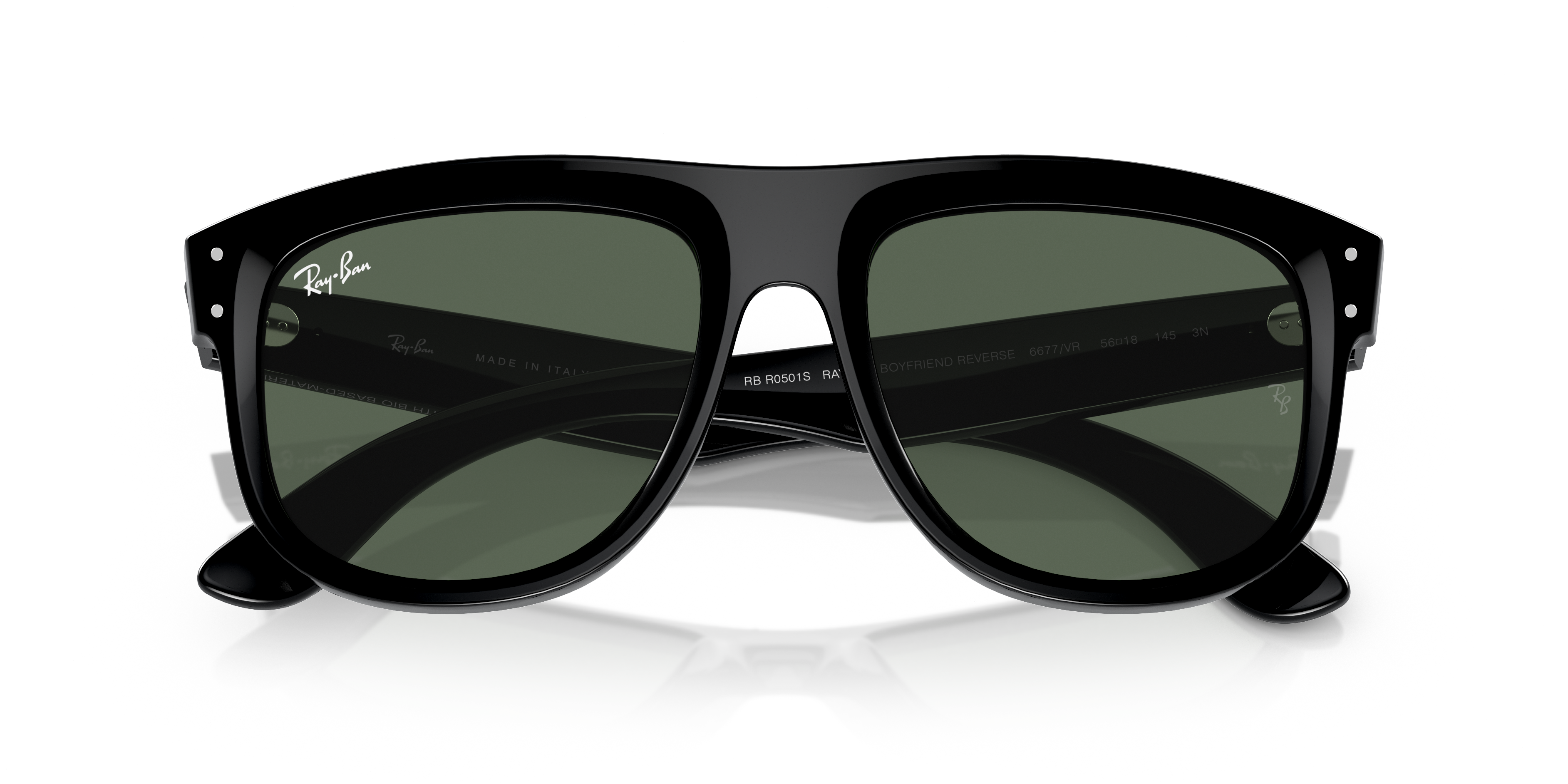 Acquista Occhiali da Sole Ray-Ban Boyfriend Reverse Neri 0RBR0501S