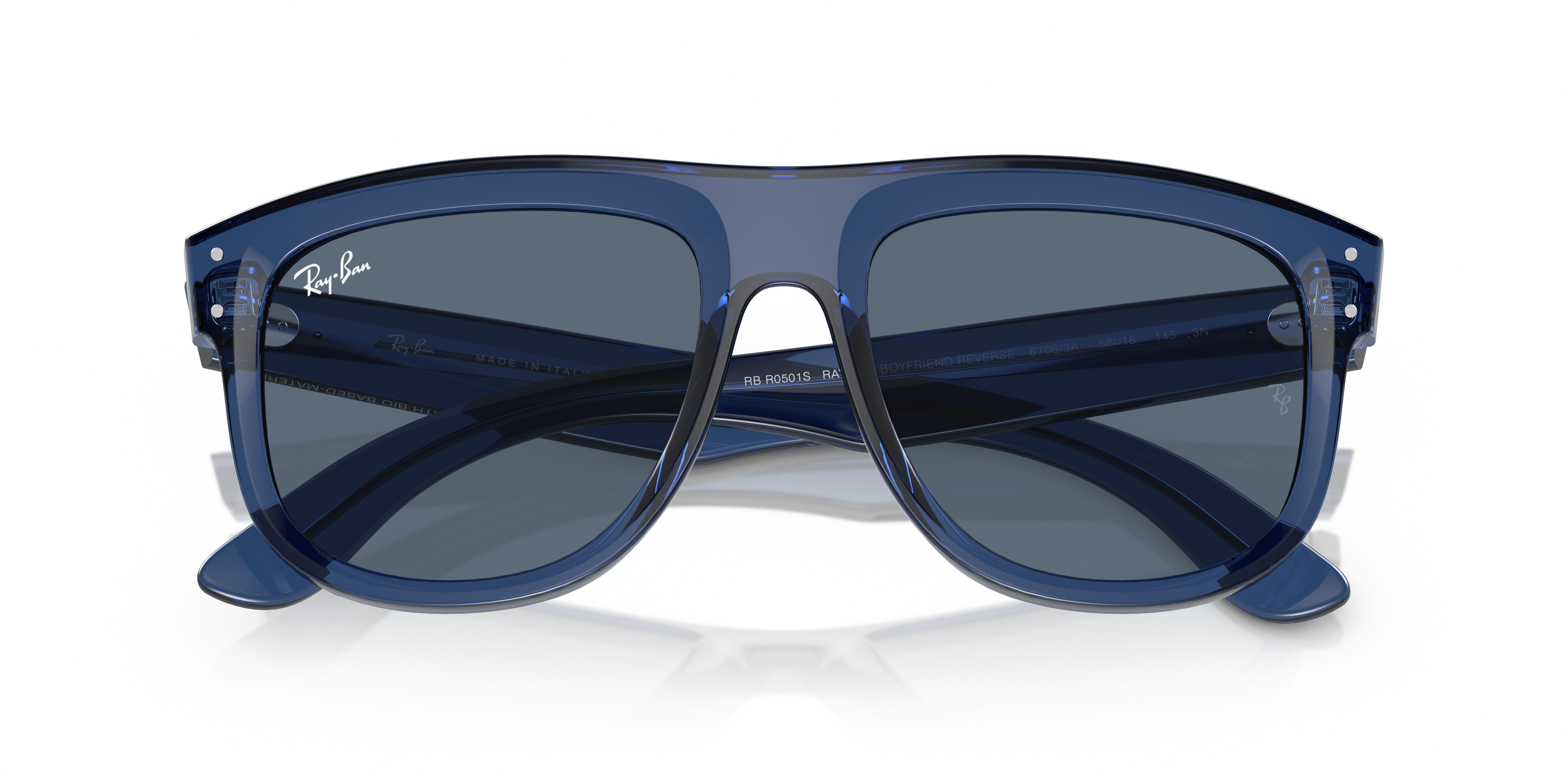 Acquista Occhiali da Sole Ray-Ban Boyfriend Reverse Neri 0RBR0501S