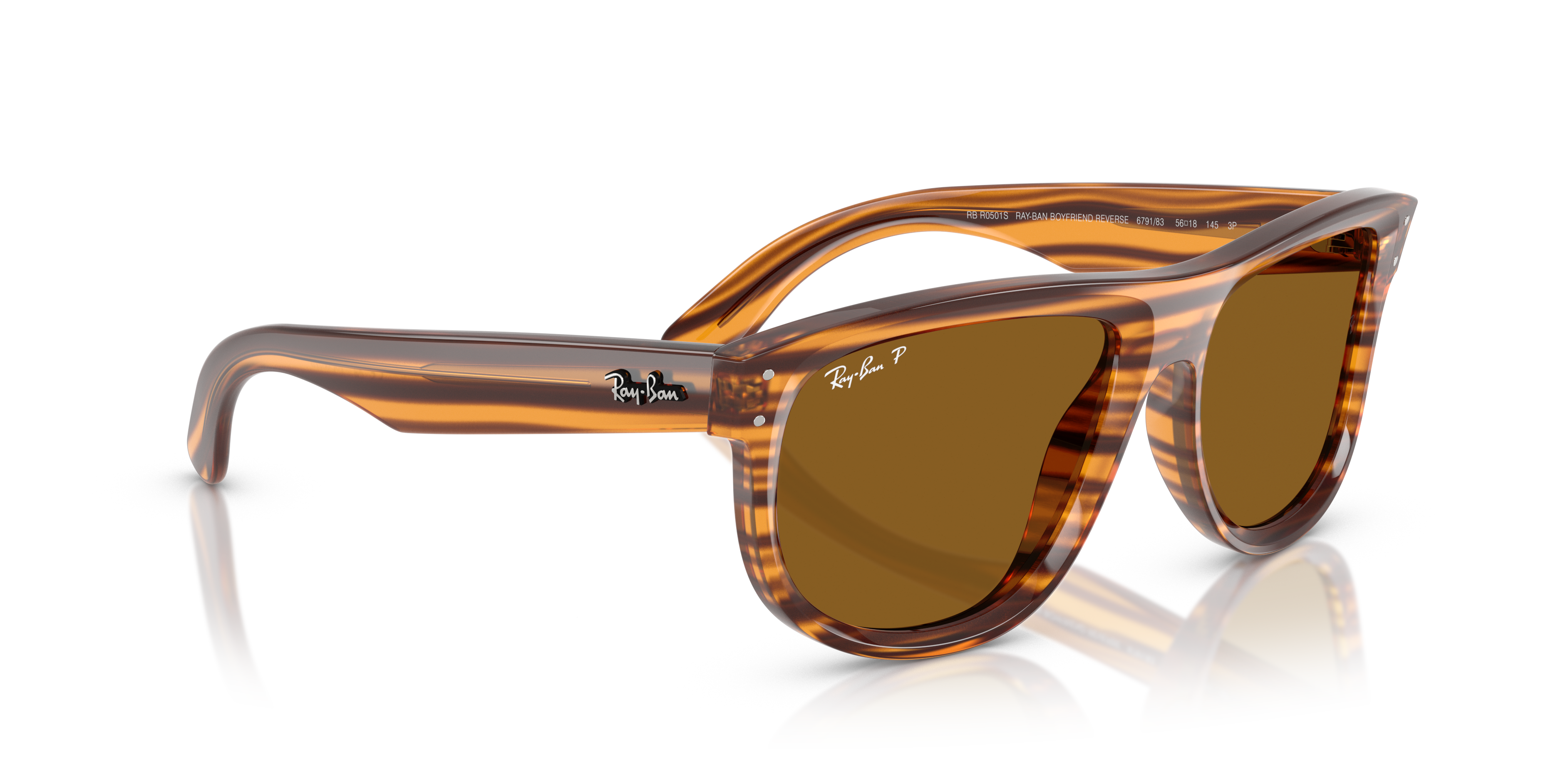 Acquista Occhiali da Sole Ray-Ban Boyfriend Reverse Neri 0RBR0501S