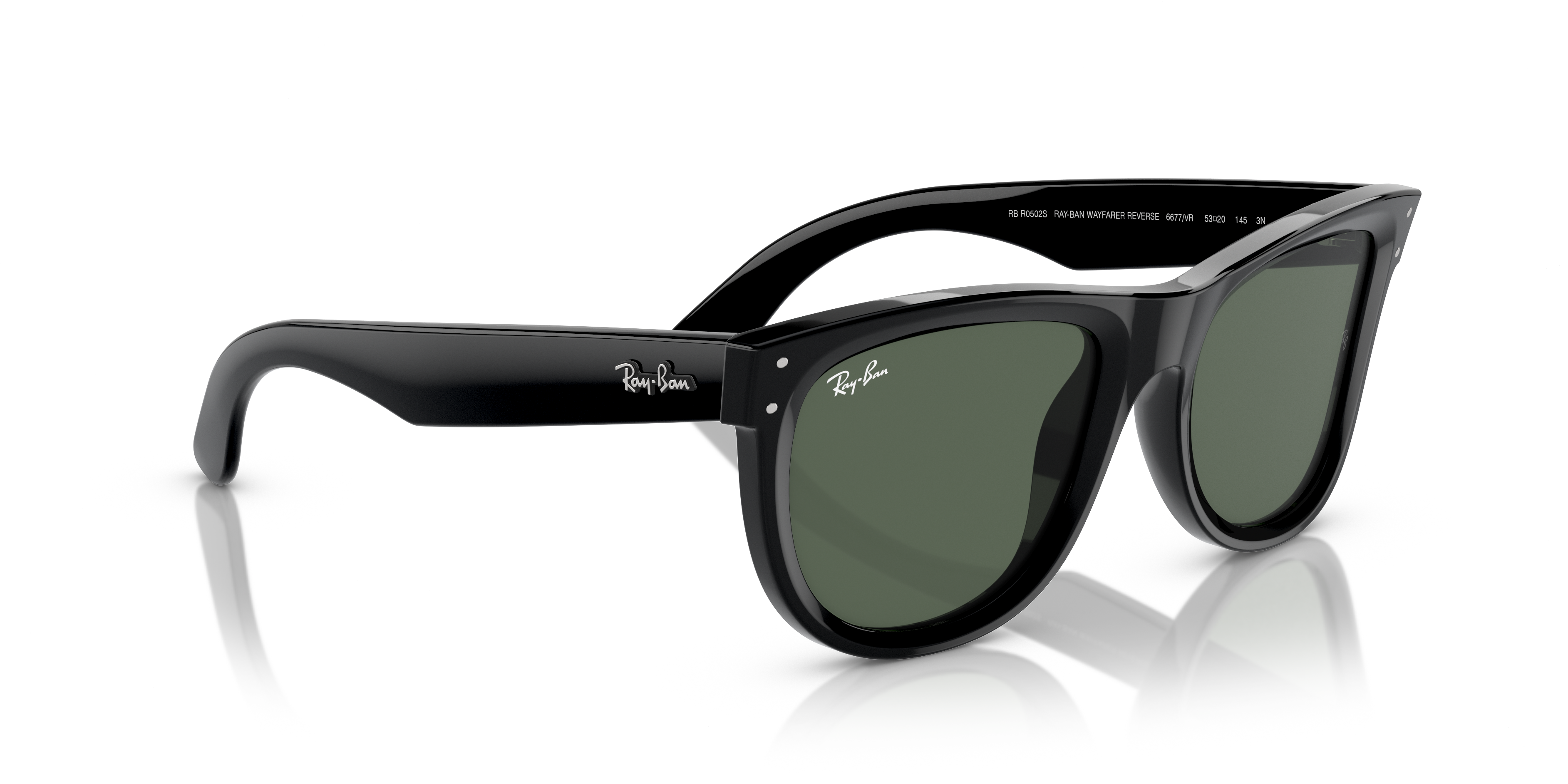 Acquista Occhiali da Sole Ray-Ban Wayfarer Reverse Neri 0RBR0502S