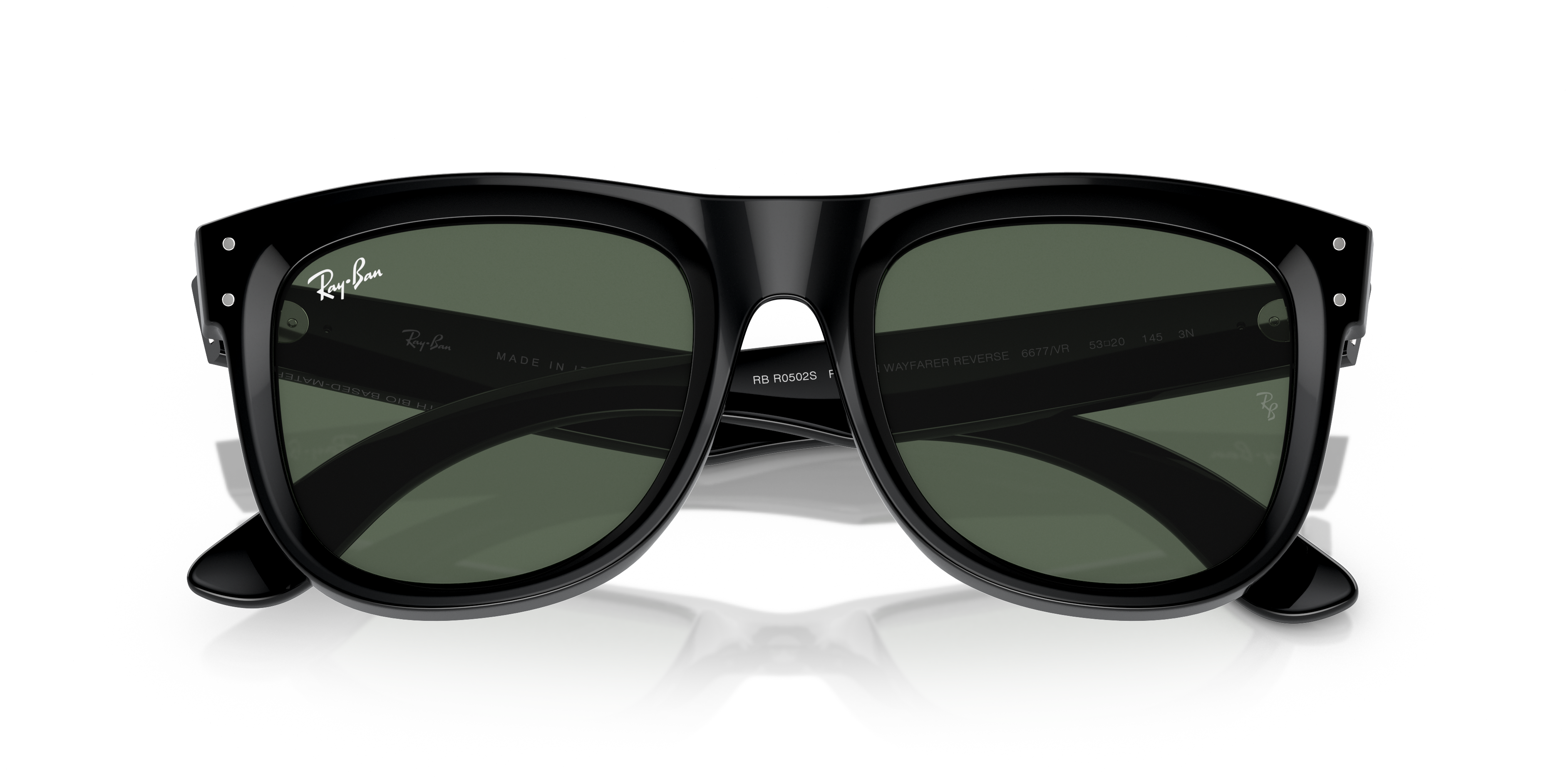 Acquista Occhiali da Sole Ray-Ban Wayfarer Reverse Neri 0RBR0502S