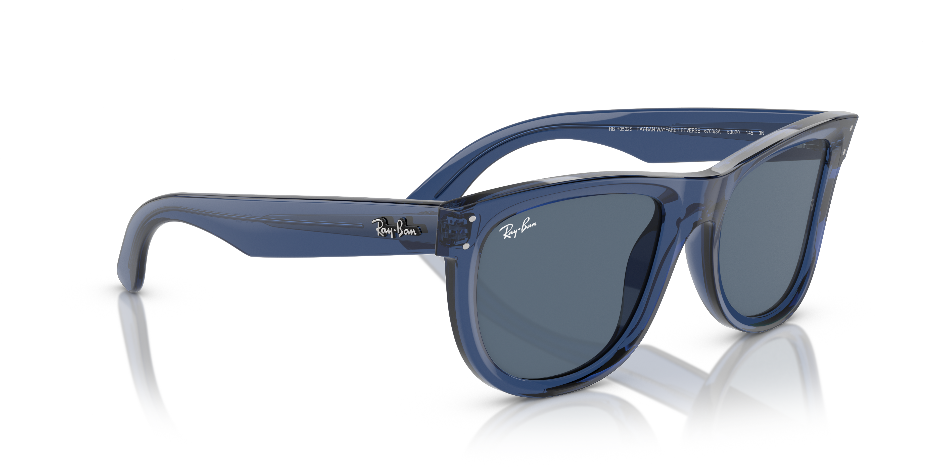 Acquista Occhiali da Sole Ray-Ban Wayfarer Reverse Neri 0RBR0502S