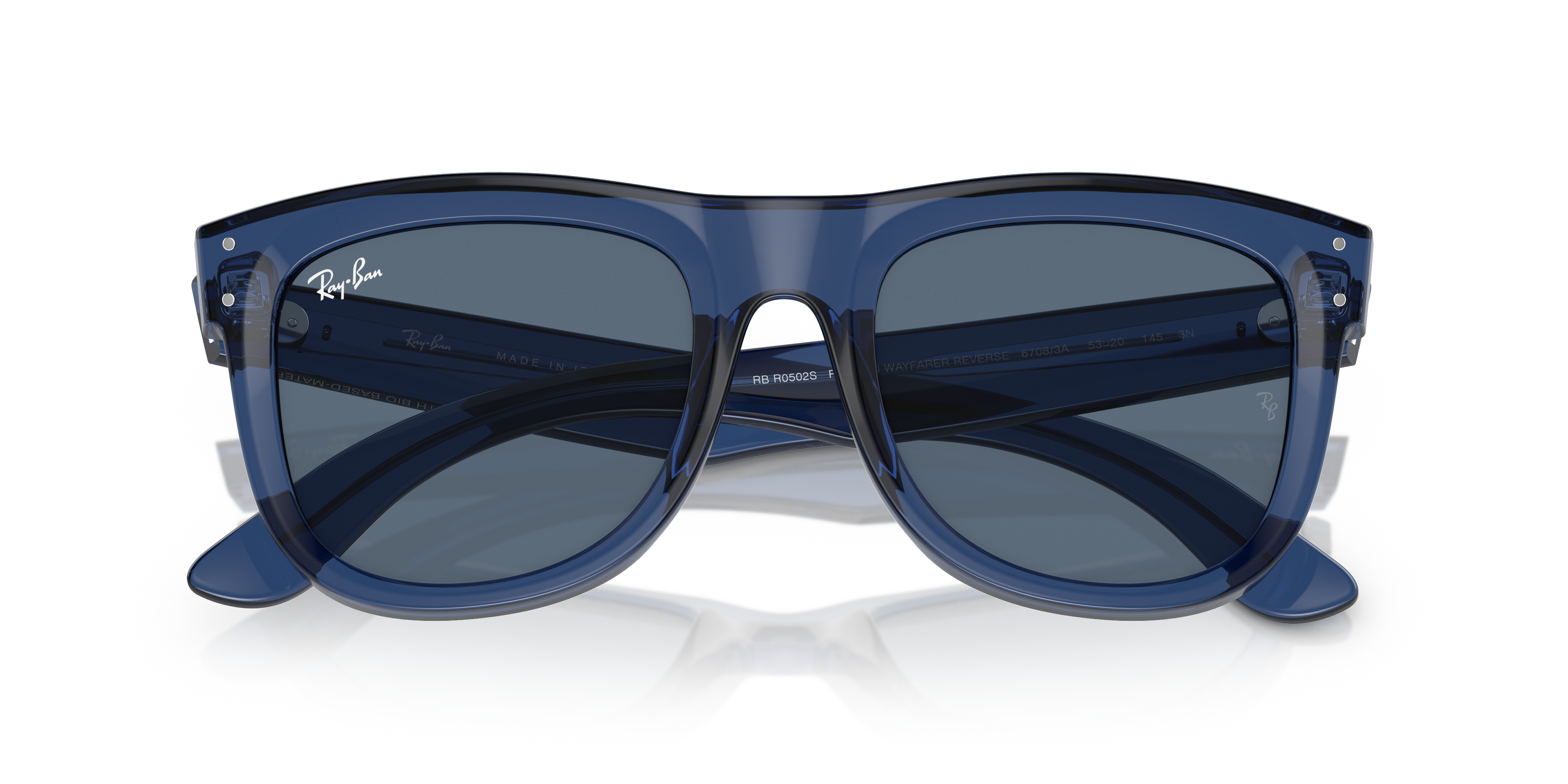 Acquista Occhiali da Sole Ray-Ban Wayfarer Reverse Neri 0RBR0502S