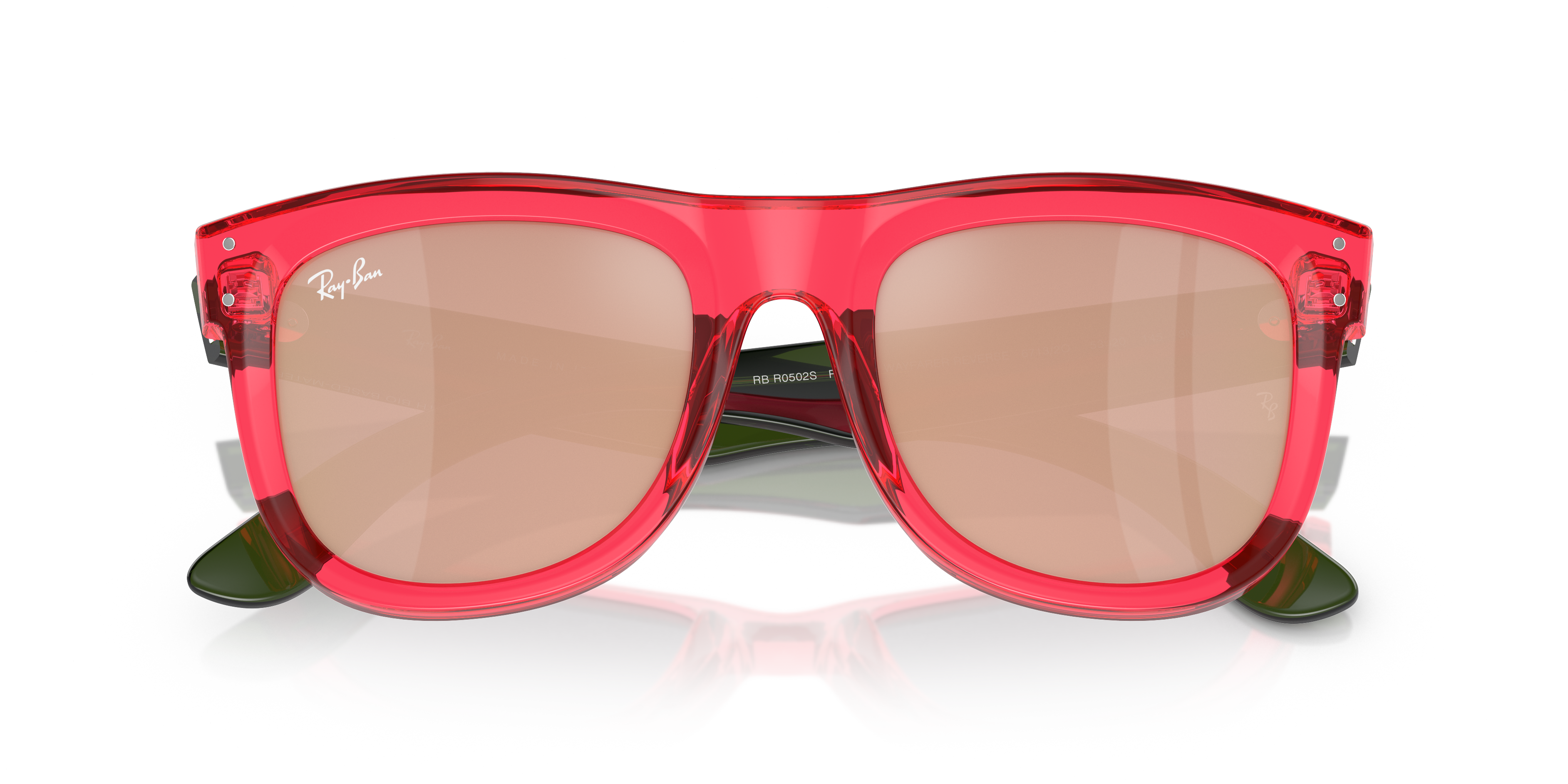 Acquista Occhiali da Sole Ray-Ban Wayfarer Reverse Neri 0RBR0502S