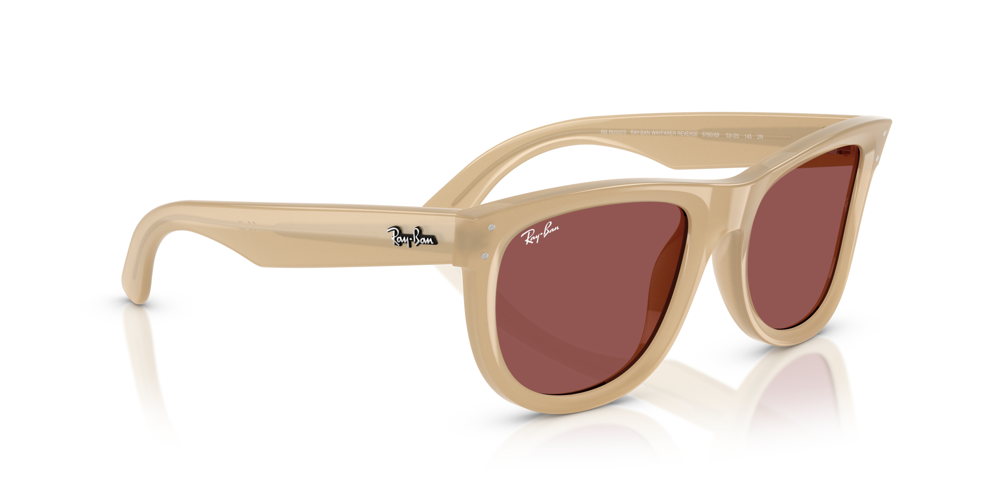 Acquista Occhiali da Sole Ray-Ban Wayfarer Reverse Neri 0RBR0502S