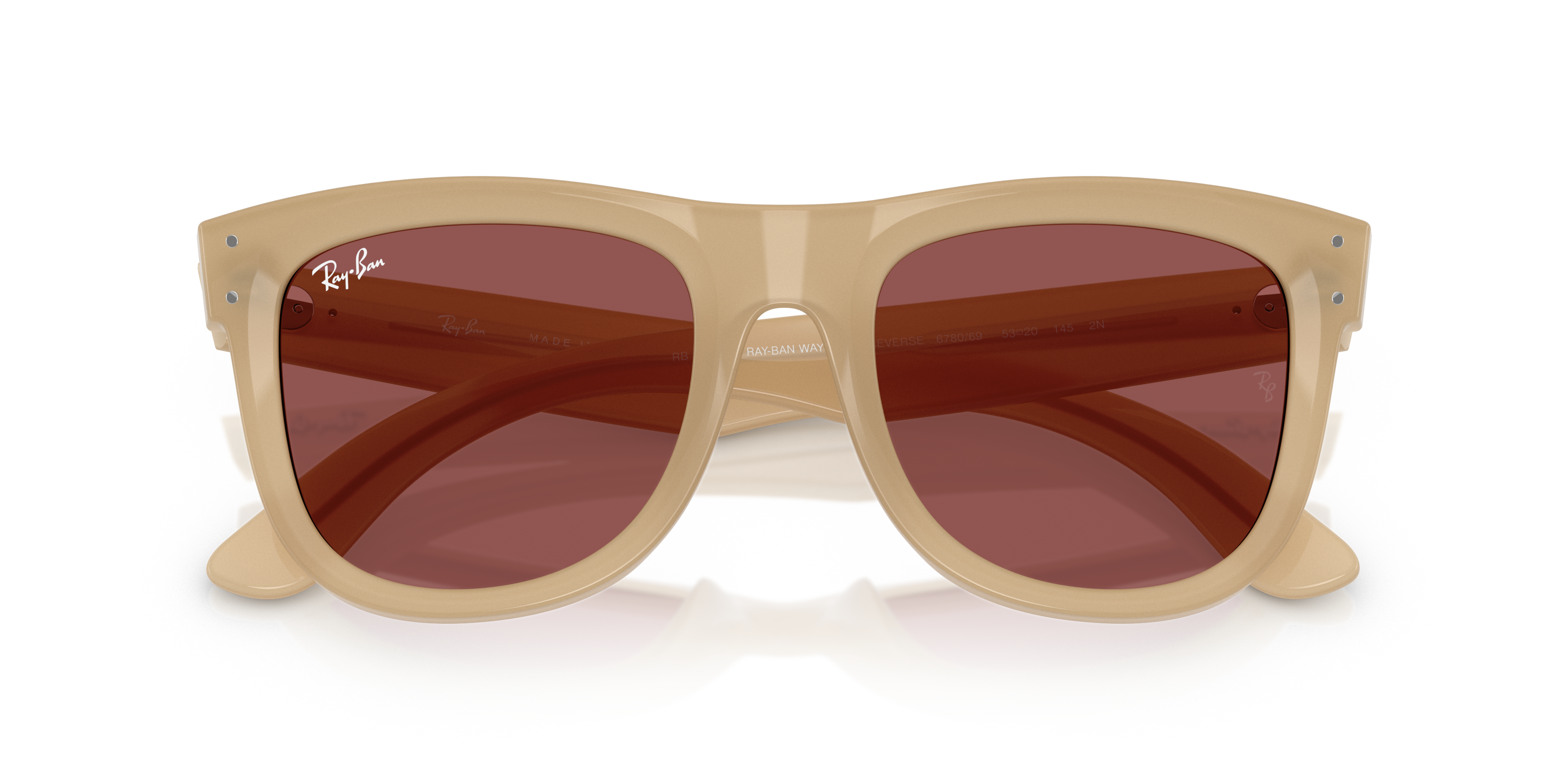 Acquista Occhiali da Sole Ray-Ban Wayfarer Reverse Neri 0RBR0502S