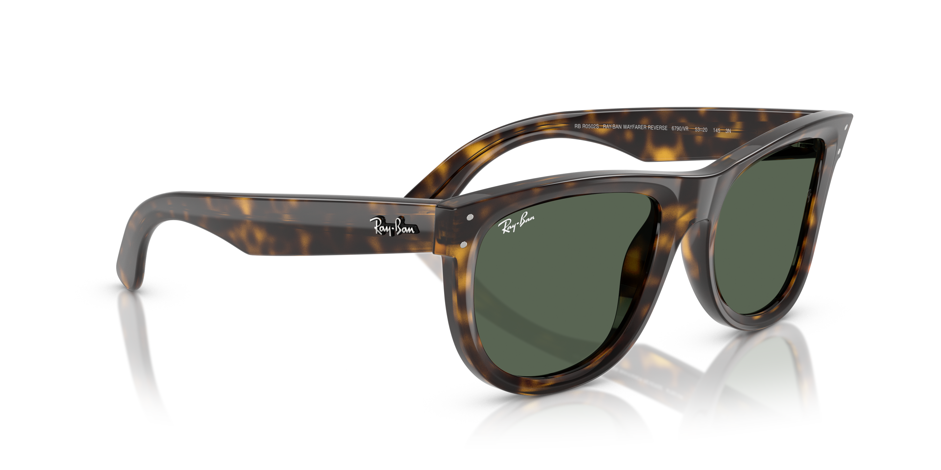 Acquista Occhiali da Sole Ray-Ban Wayfarer Reverse Neri 0RBR0502S