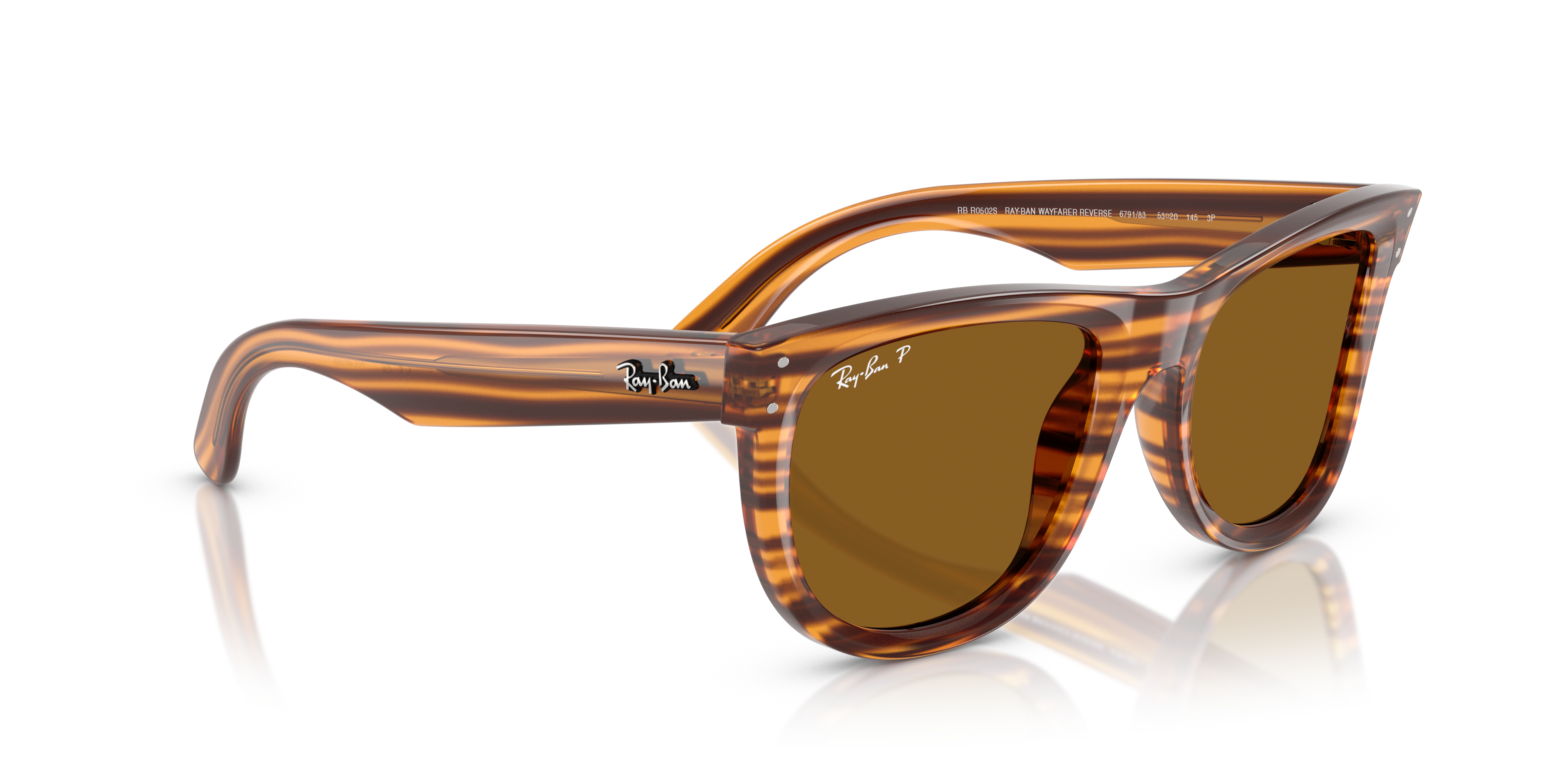 Acquista Occhiali da Sole Ray-Ban Wayfarer Reverse Neri 0RBR0502S