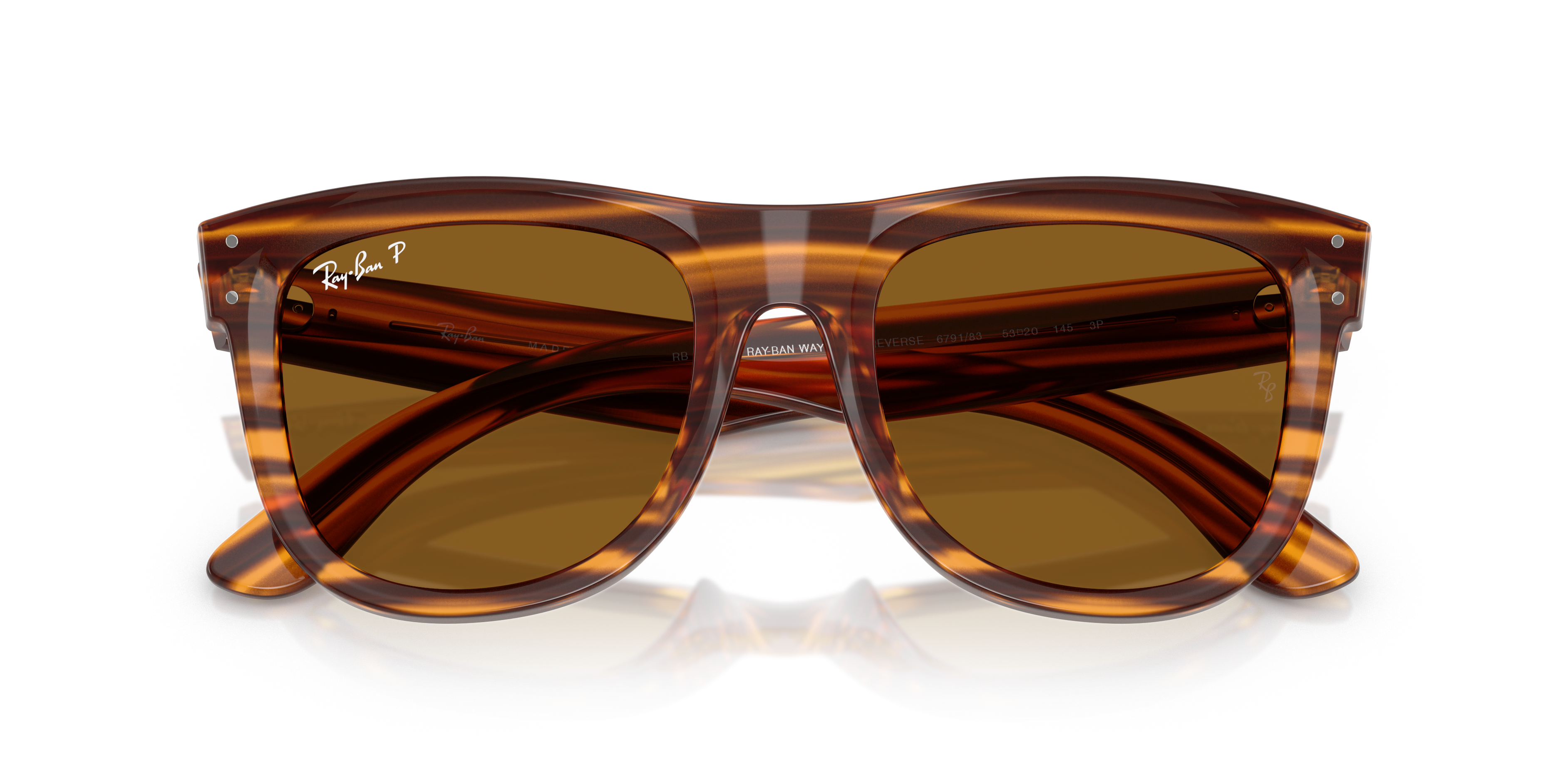 Acquista Occhiali da Sole Ray-Ban Wayfarer Reverse Neri 0RBR0502S