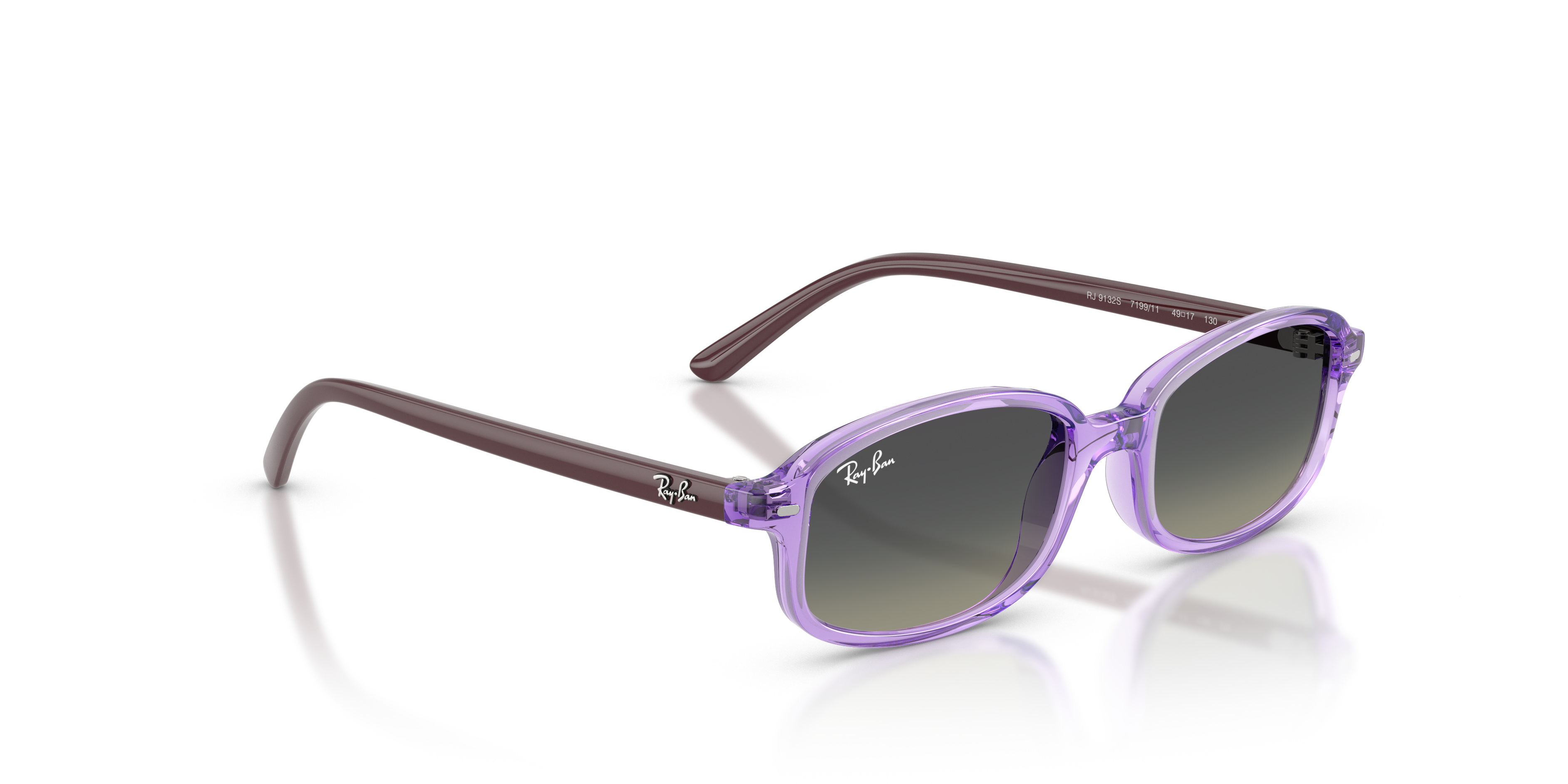 Occhiali da Sole Ray-Ban Bambini Beige Trasparente RB9132S Originali