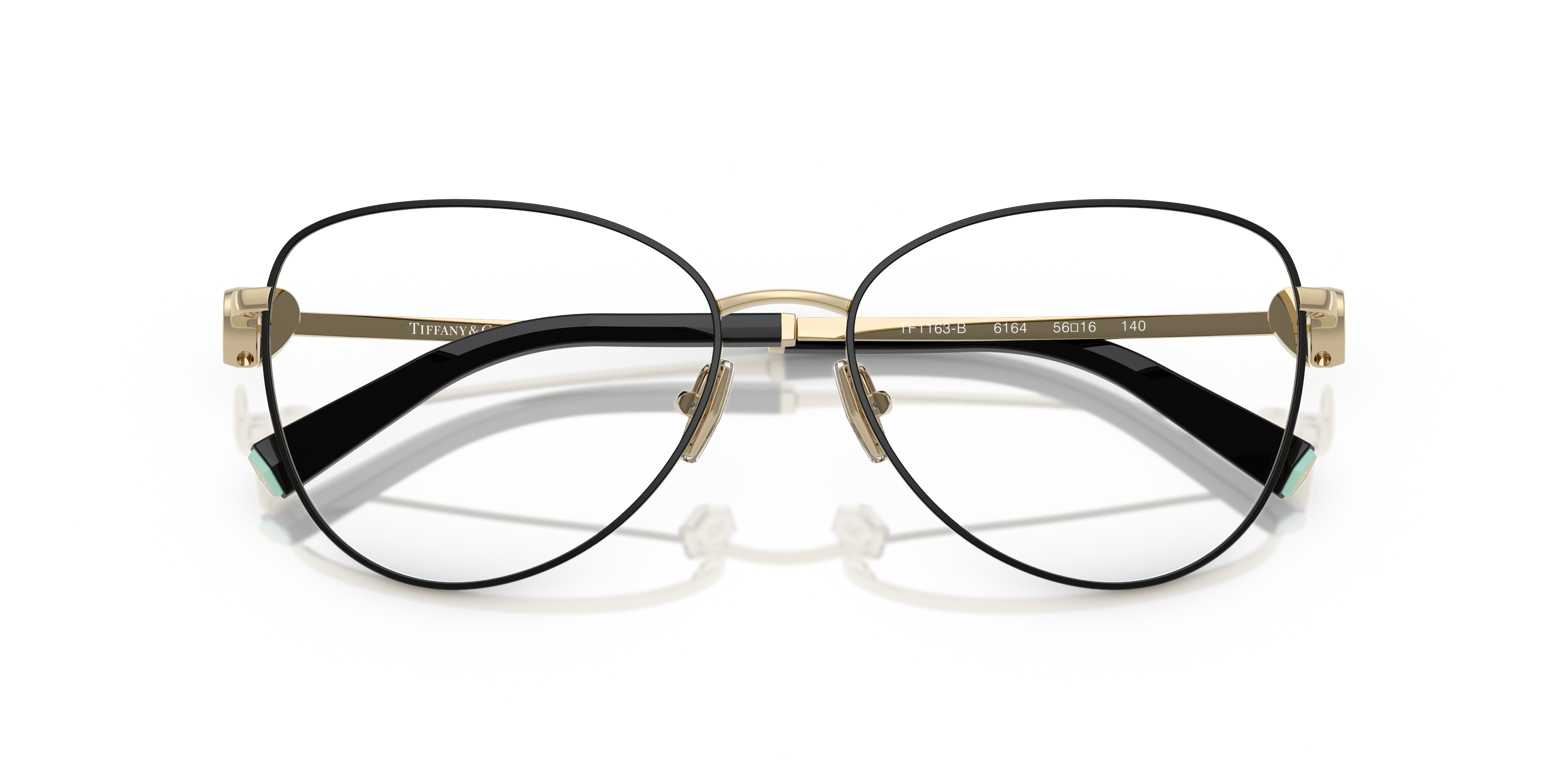 Occhiali da sole Tiffany & Co. modello 0TF1163B da donna con montatura in metallo colore argento e lenti scure.