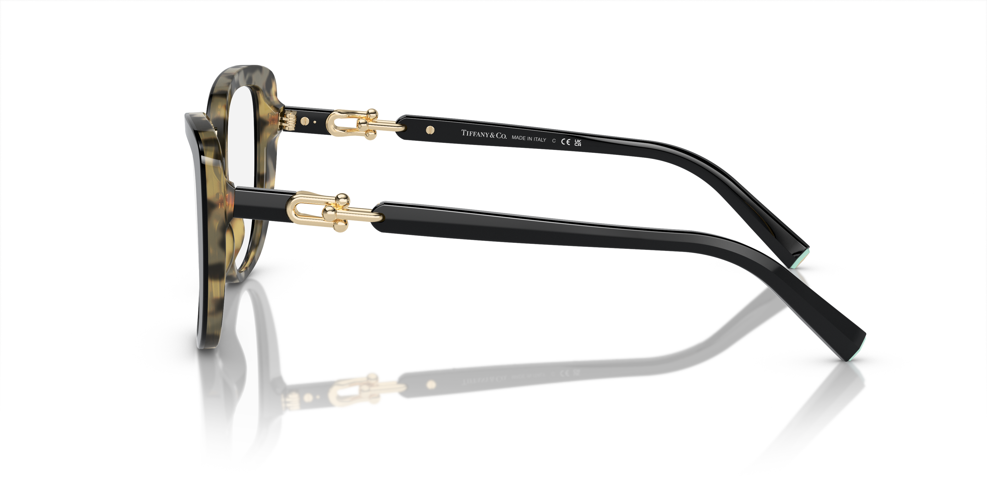 Occhiali da sole Tiffany donna TF2242 Black On Yellow Havana