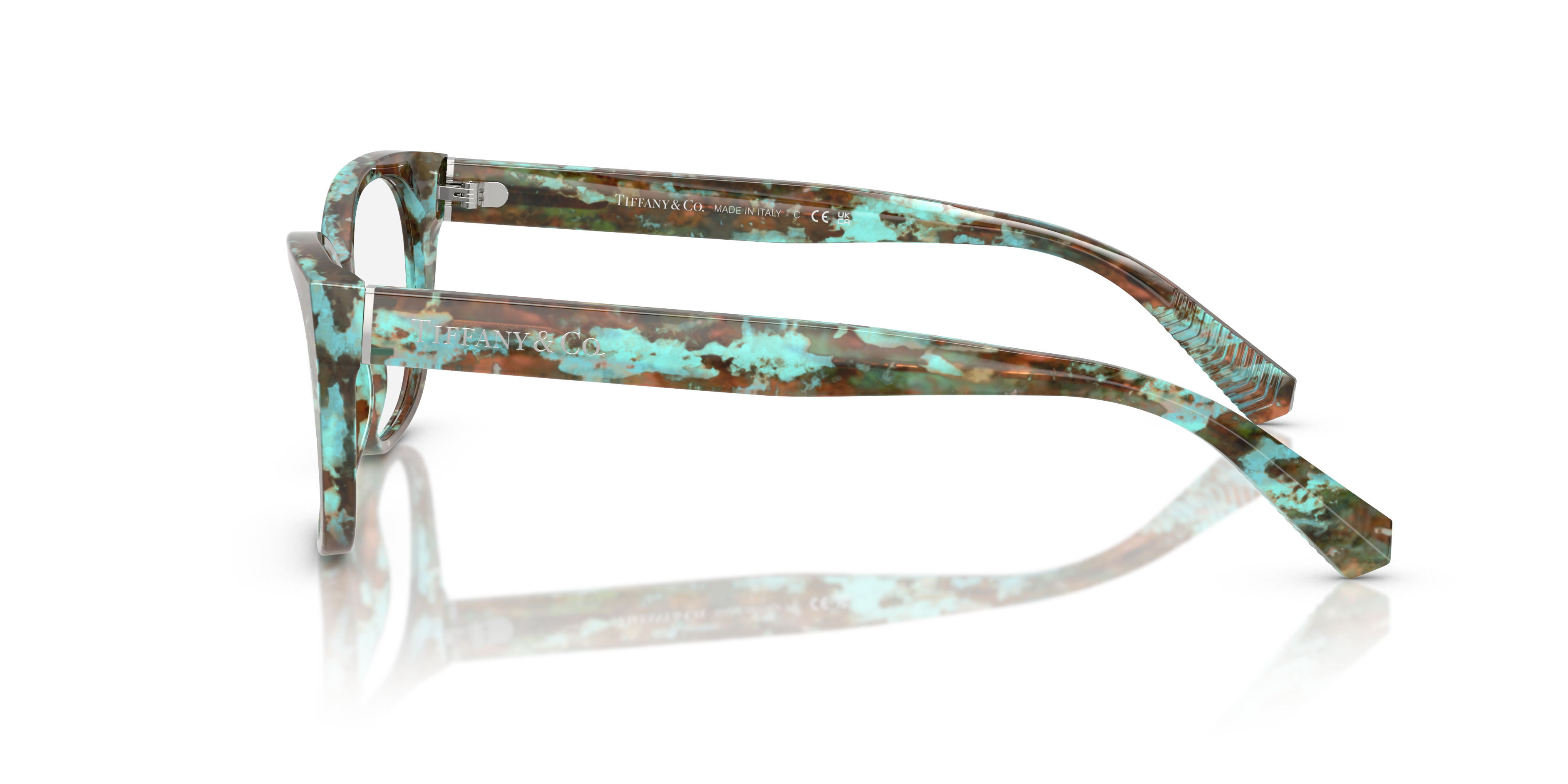 Occhiali da Sole Tiffany TF2261 Havana Tiffany Blue Originali