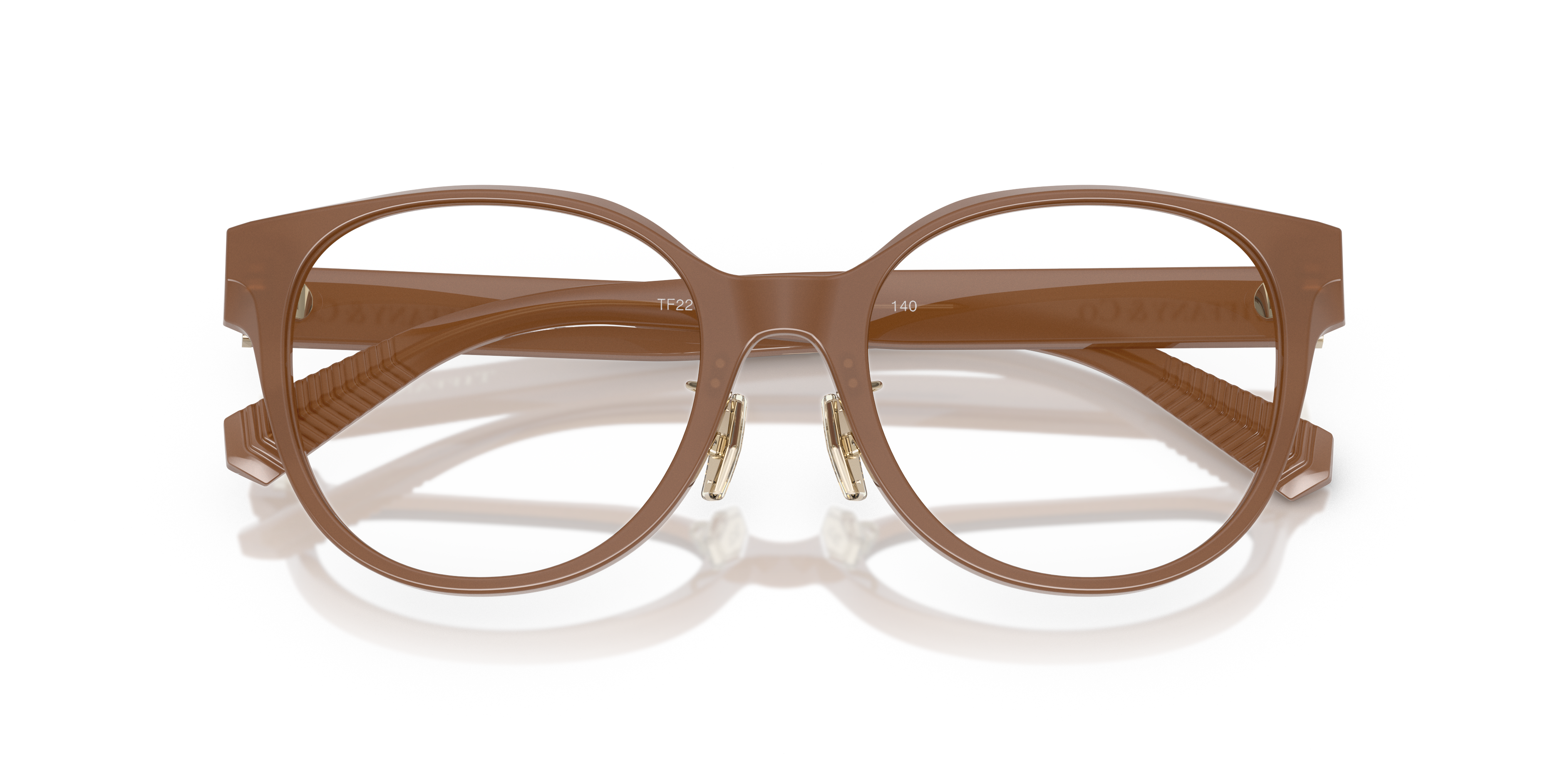 Occhiali da sole Tiffany & Co. TF2264D da donna, colore rosa Opal Pink, con montatura in acetato e lenti protettive.