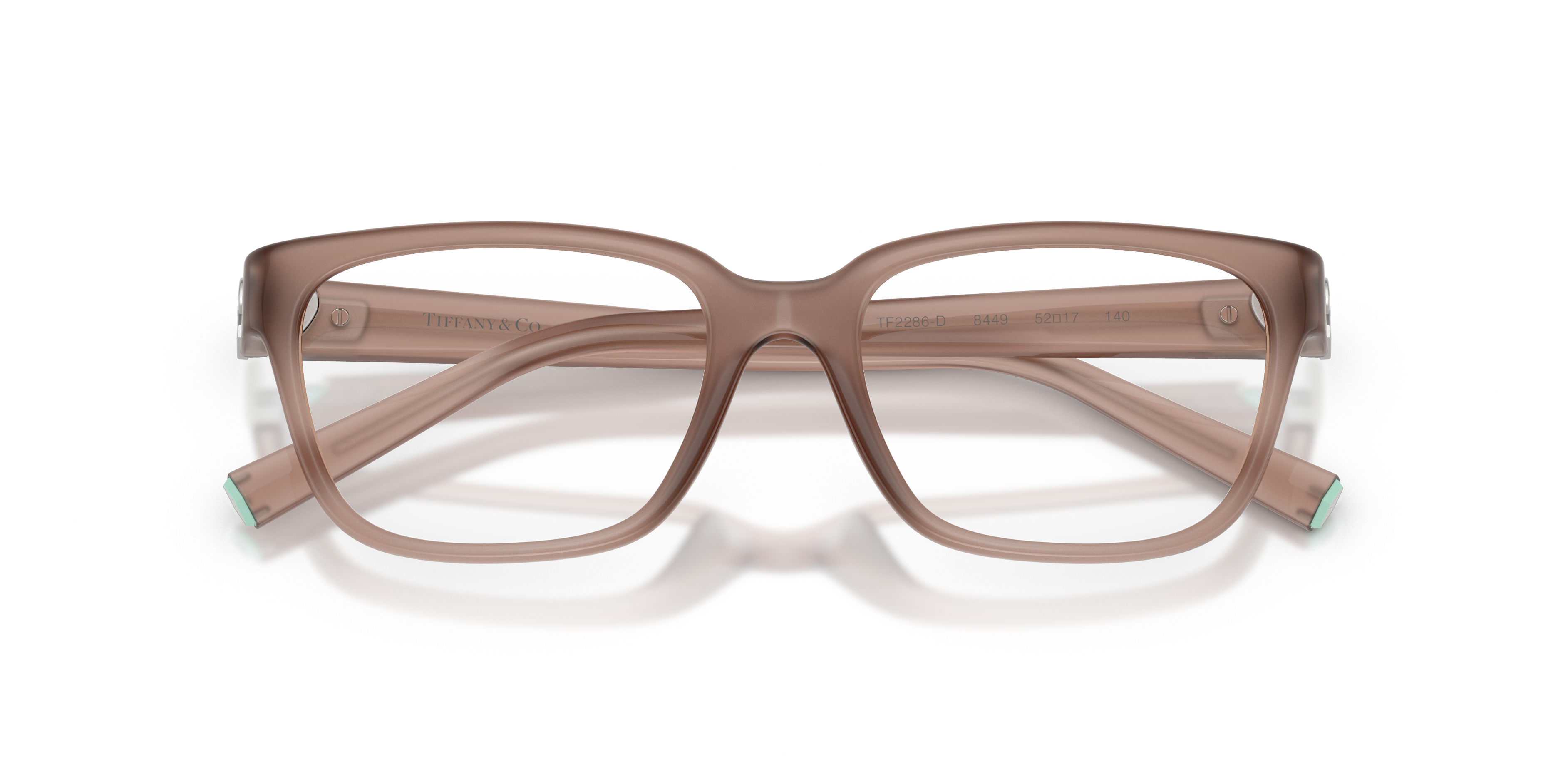 Occhiali da sole Tiffany & Co. da donna neri, modello TF2286D, eleganti e lucidi, mostrati frontalmente su sfondo chiaro