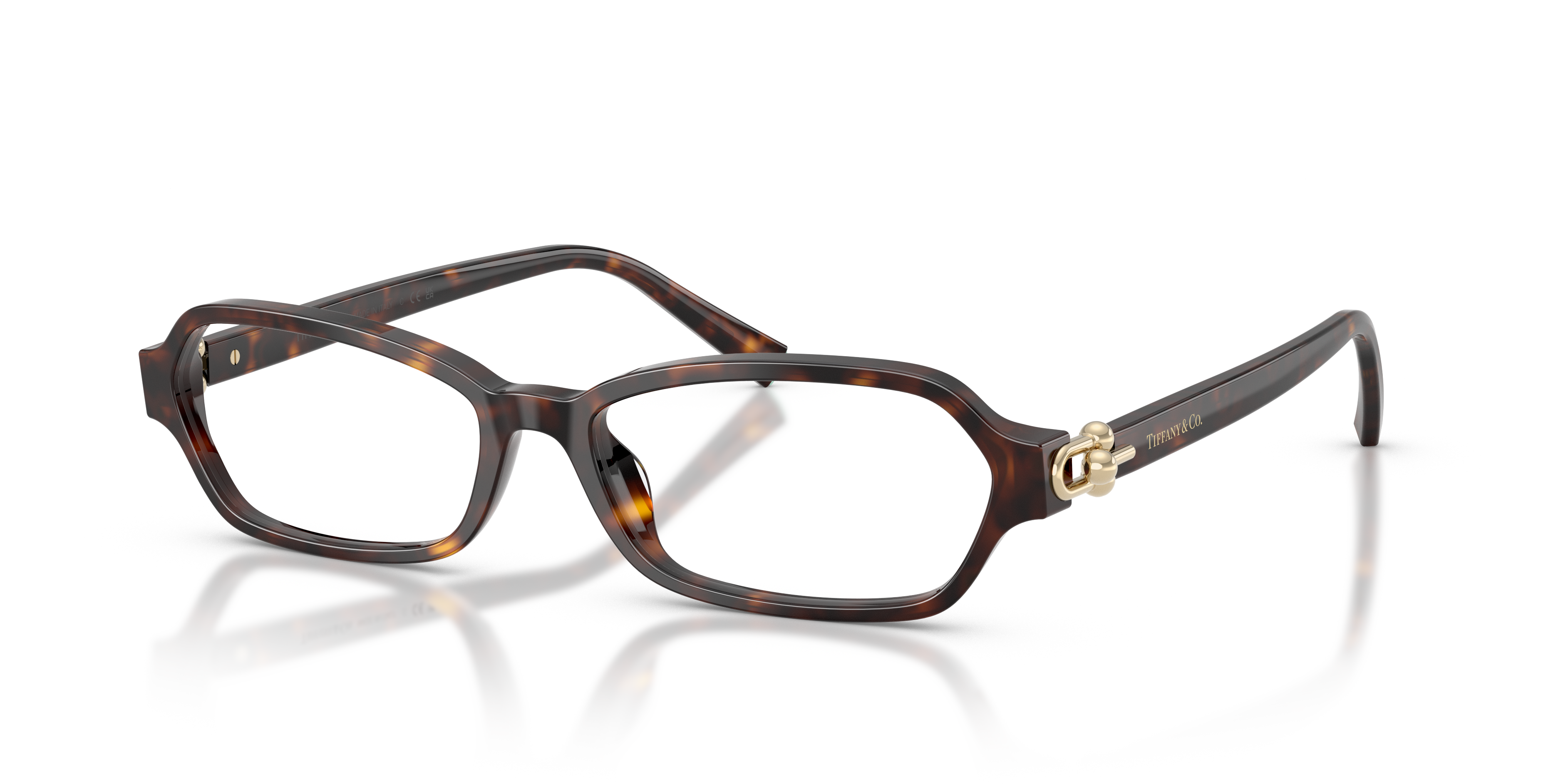 Occhiali da sole Tiffany & Co. modello TF2293U da donna, colore Havana, montatura cat-eye/farfalla elegante e lenti scure, mo