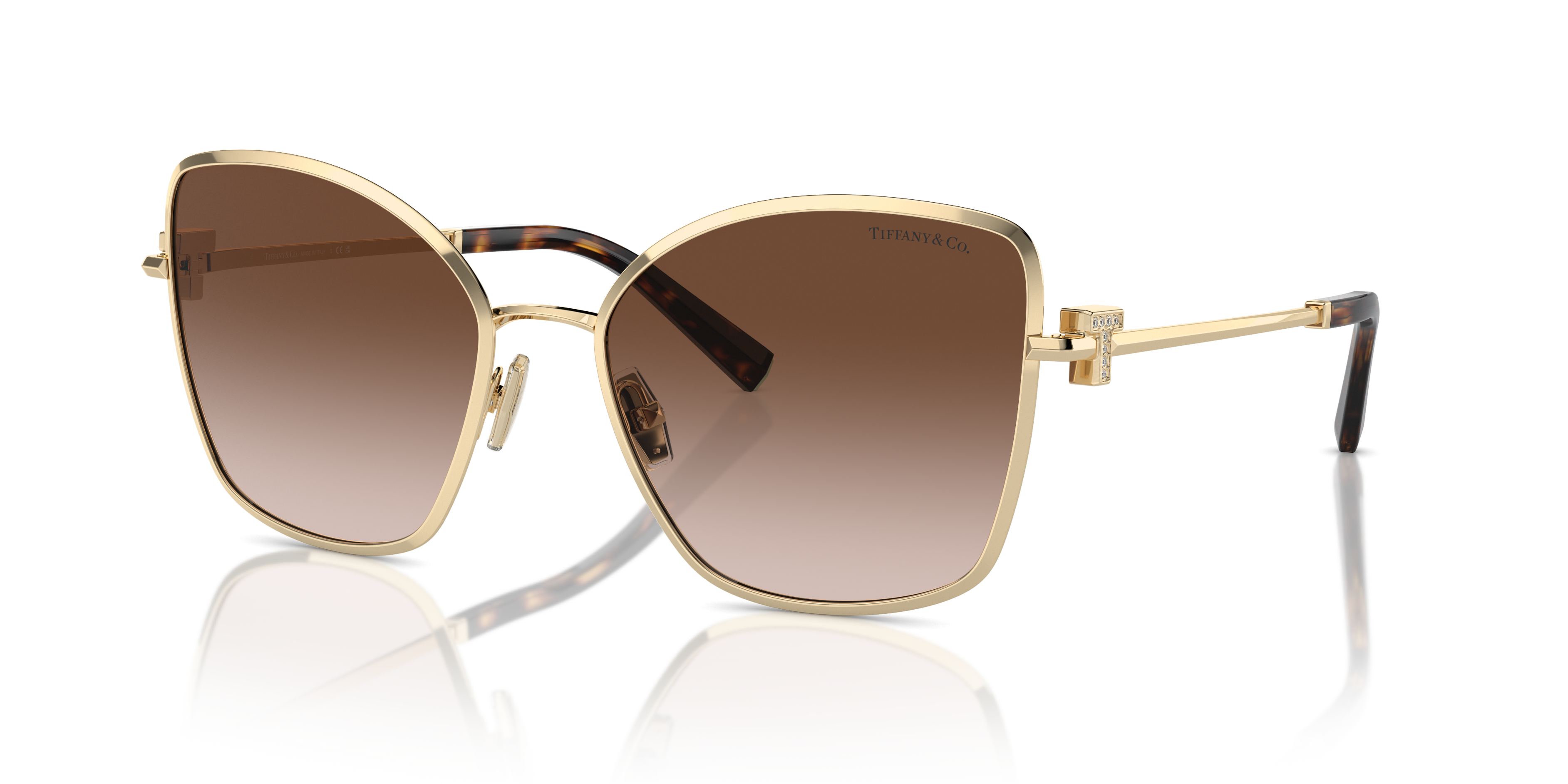 Occhiali da Sole Tiffany 0TF3102B Donna Pale Gold Originali