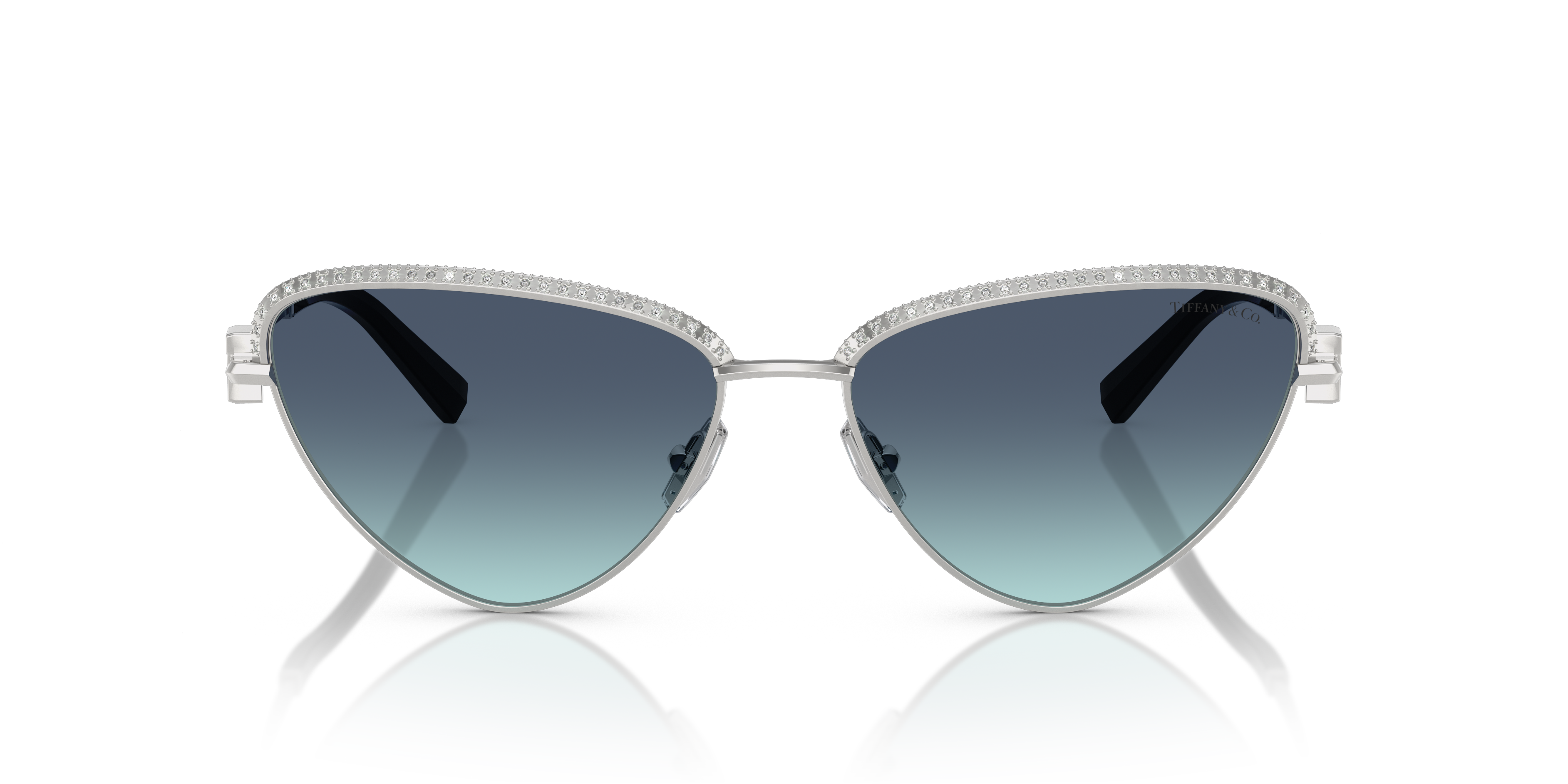 Occhiali da Sole Donna Tiffany TF3107KB Silver Gold Plated - Originali