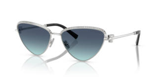 Occhiali da Sole Donna Tiffany TF3107KB Silver Gold Plated - Originali