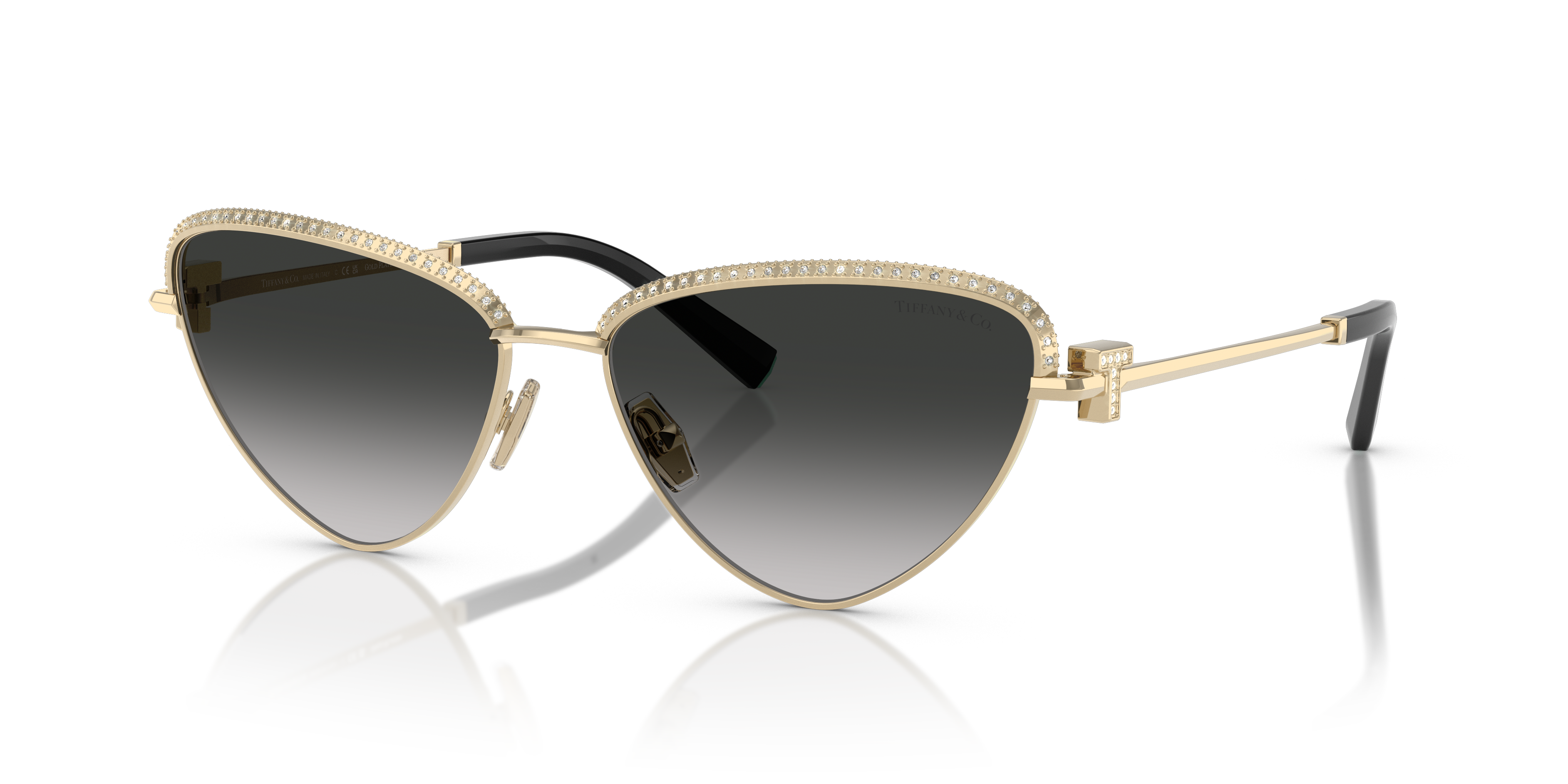 Occhiali da Sole Donna Tiffany TF3107KB Silver Gold Plated - Originali