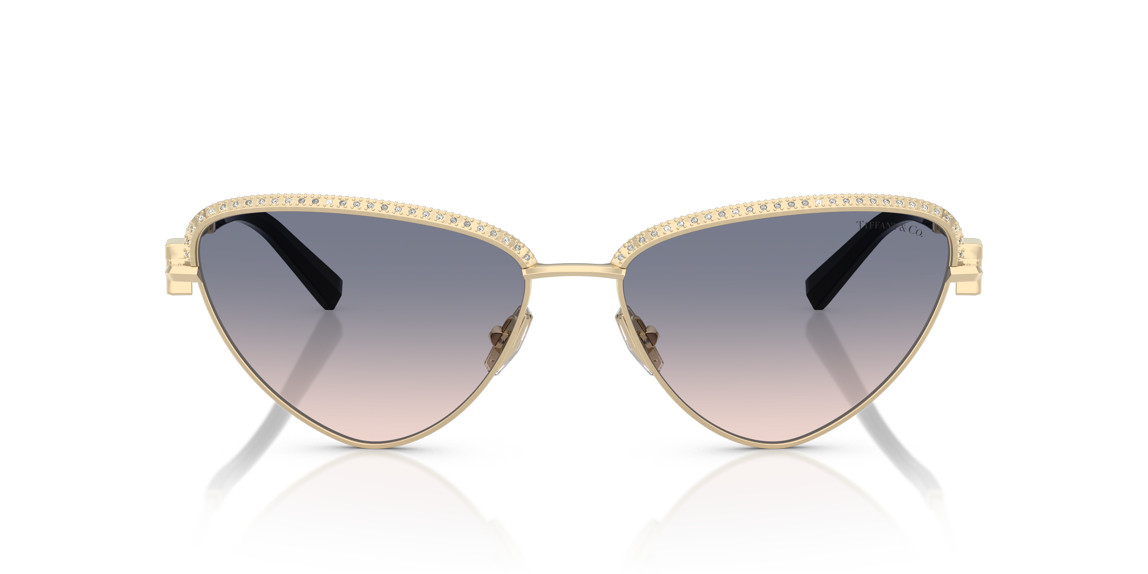 Occhiali da Sole Donna Tiffany TF3107KB Silver Gold Plated - Originali