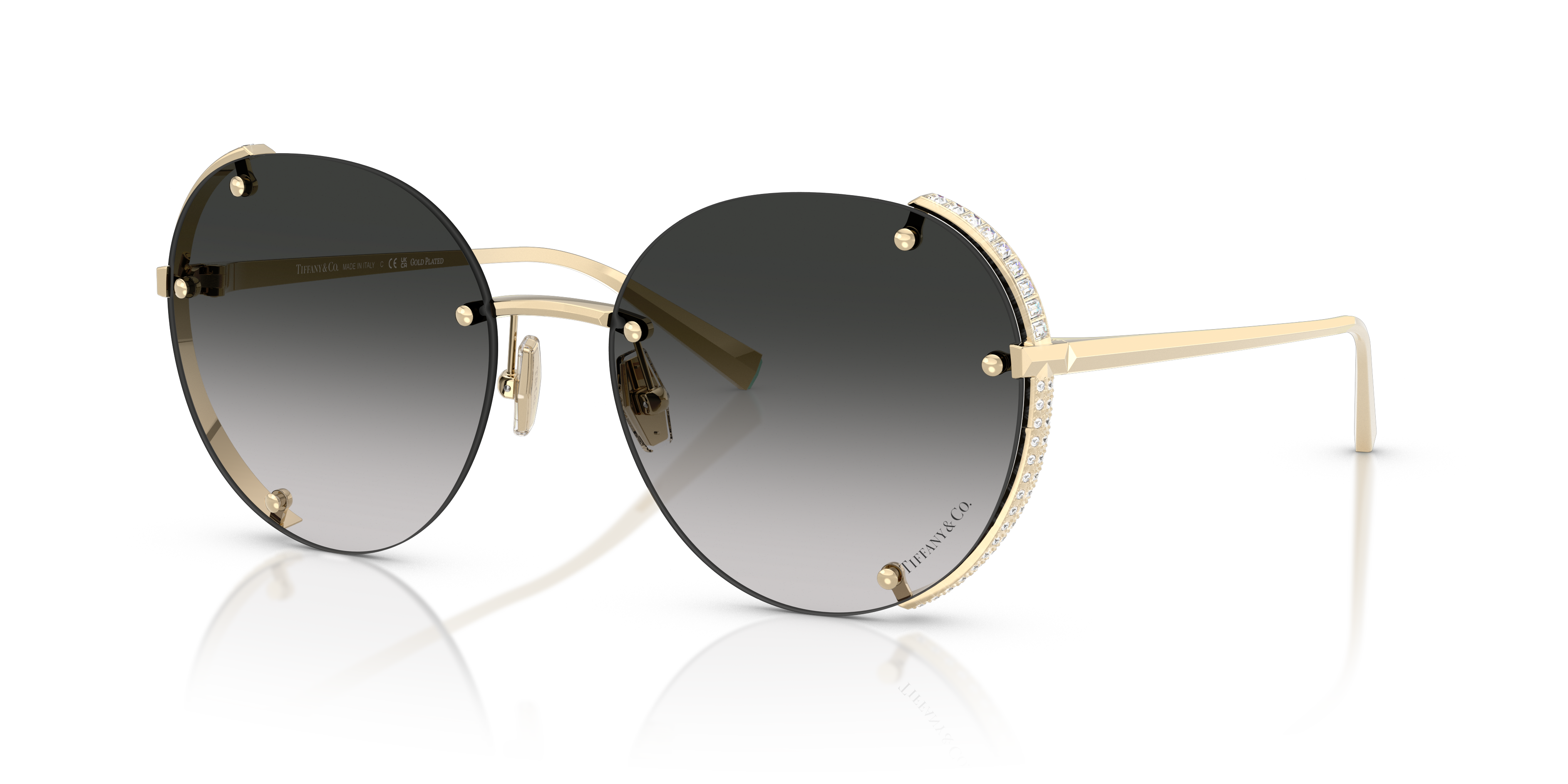 Occhiali da Sole Tiffany 0TF3110KB Donna | Silver Gold Plated