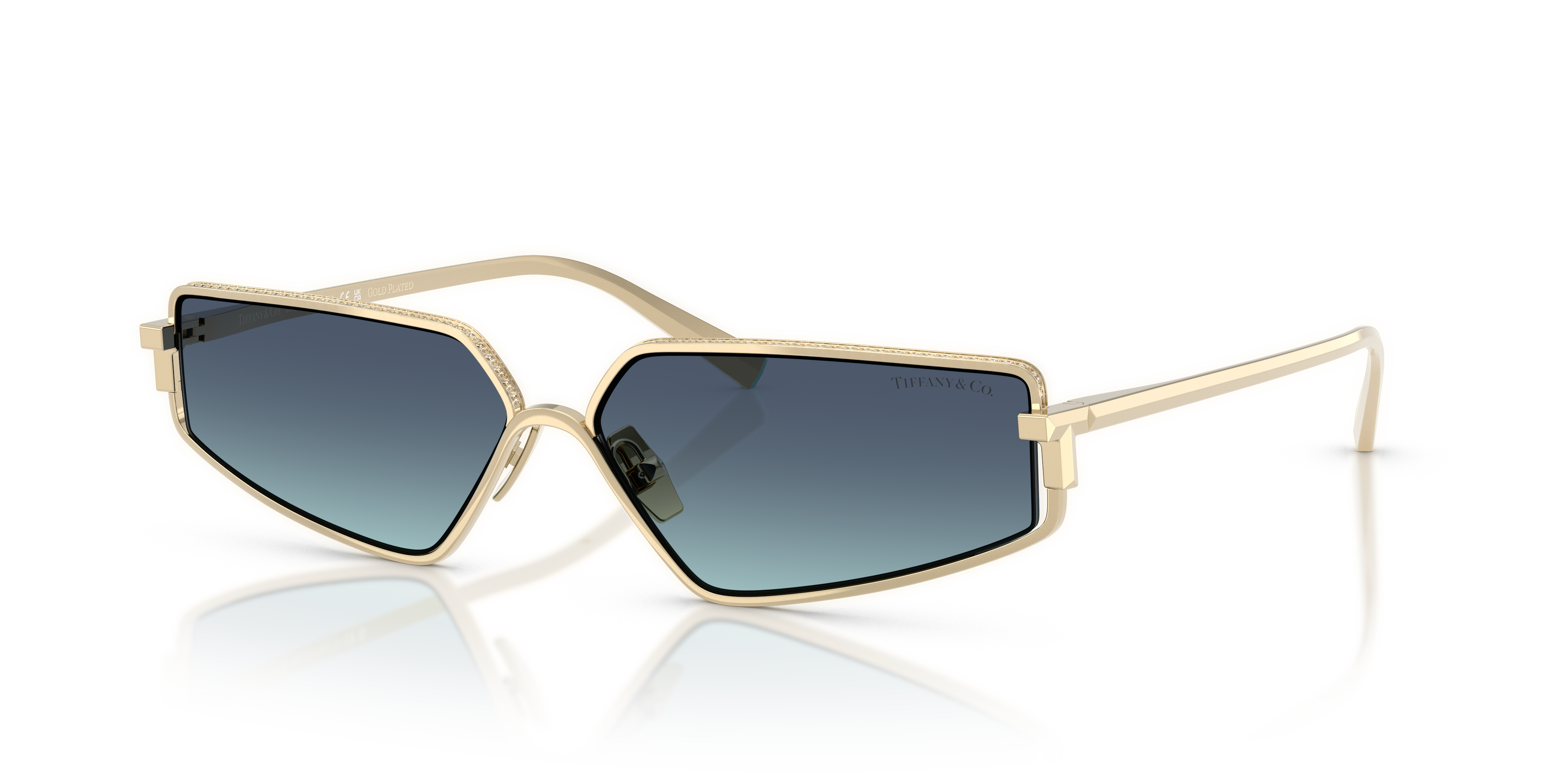 Occhiali da Sole Tiffany TF3113KB Pale Gold Plated Originali