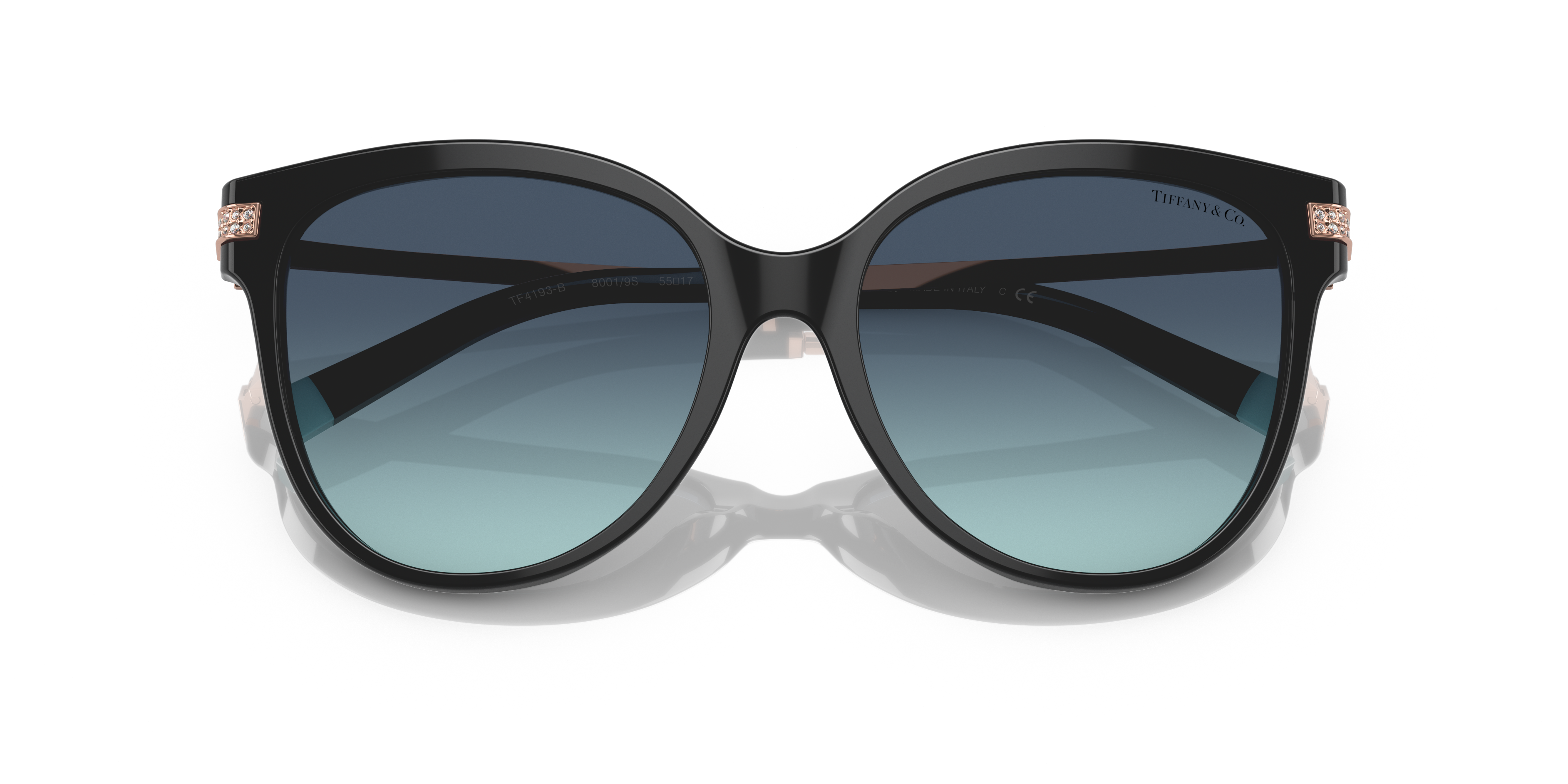 Occhiali da Sole Tiffany TF4193B Neri Donna - Eleganza Cat-Eye