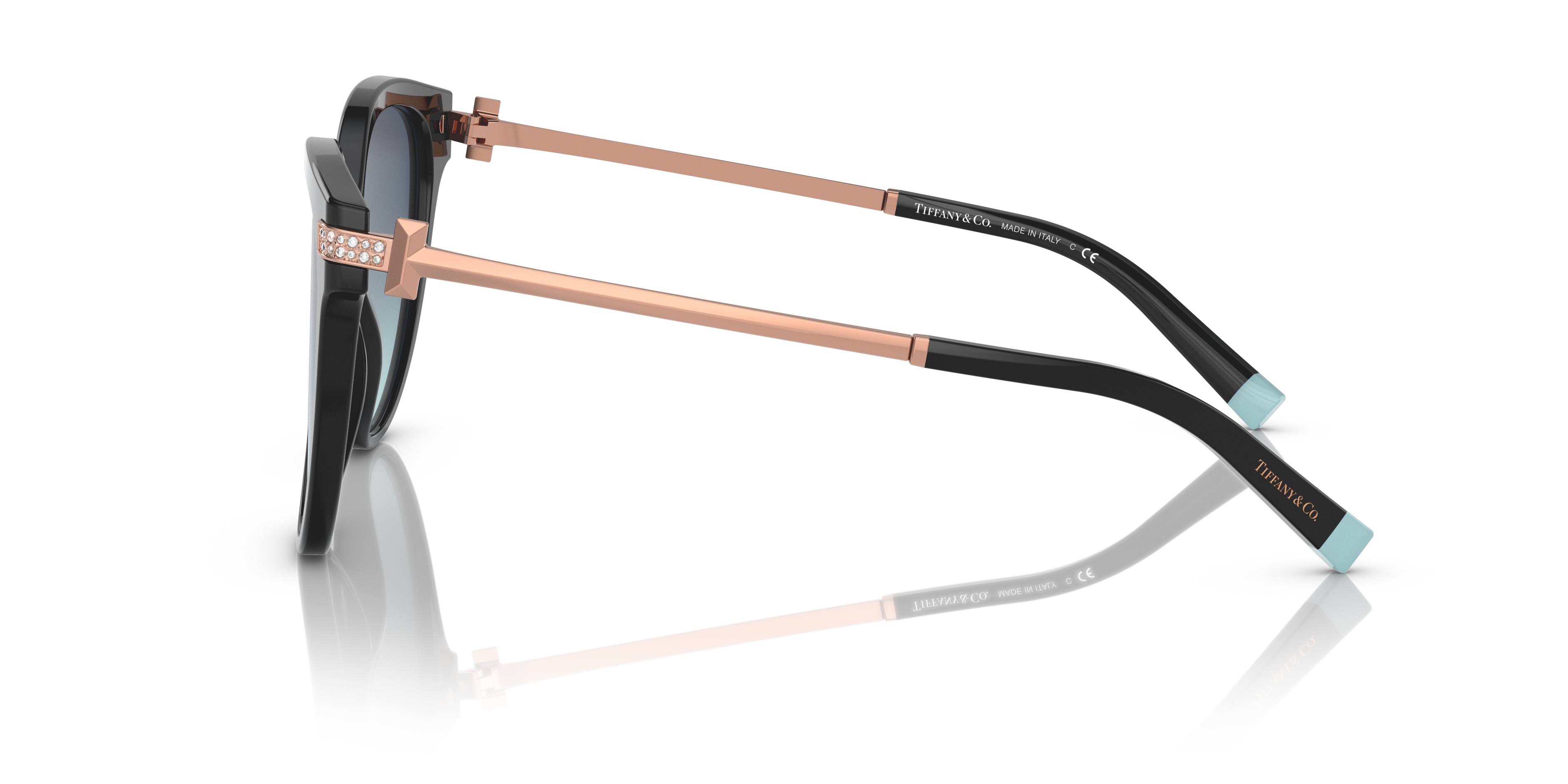 Occhiali da Sole Tiffany TF4193B Neri Donna - Eleganza Cat-Eye