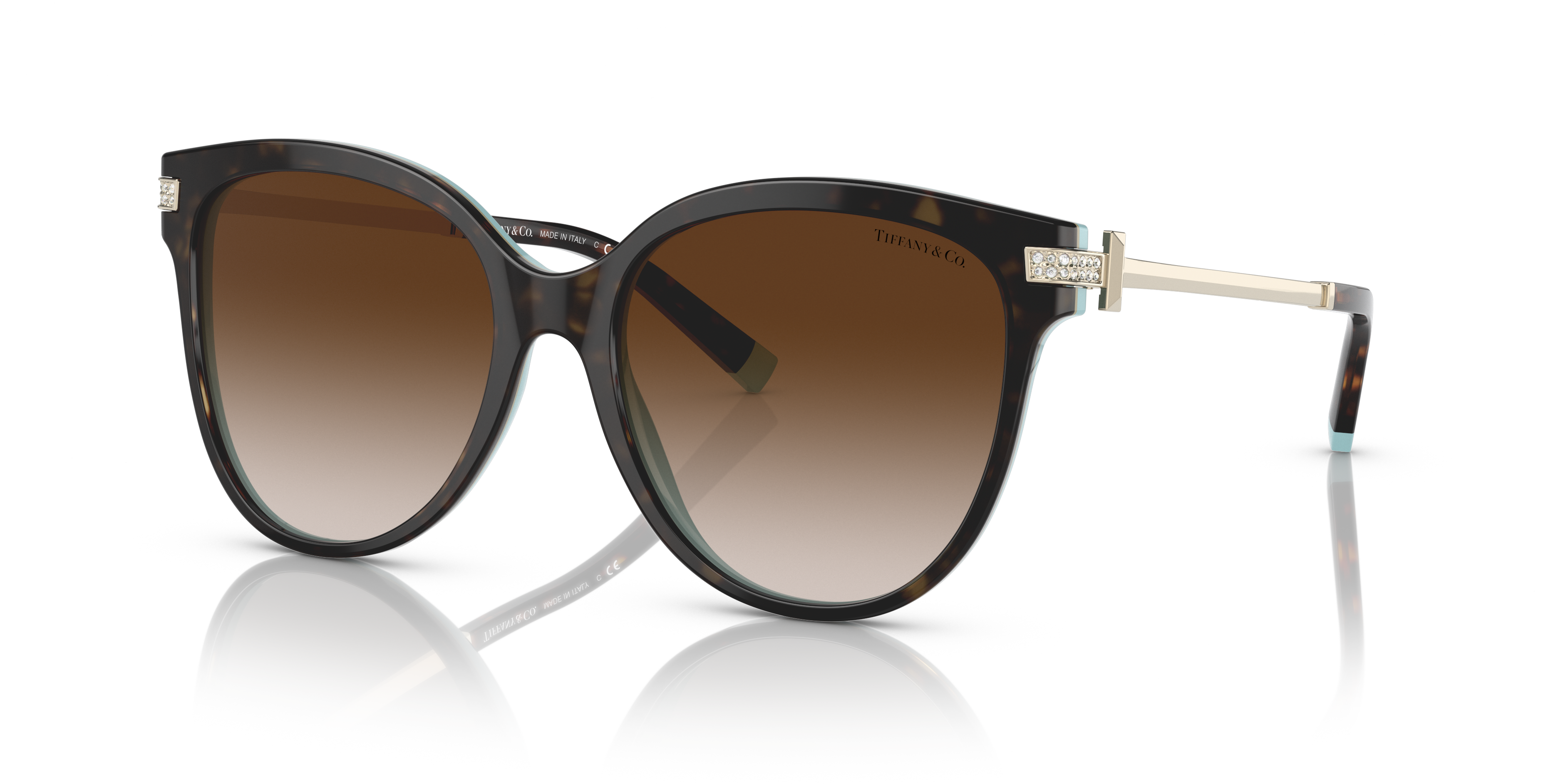 Occhiali da Sole Tiffany TF4193B Neri Donna - Eleganza Cat-Eye