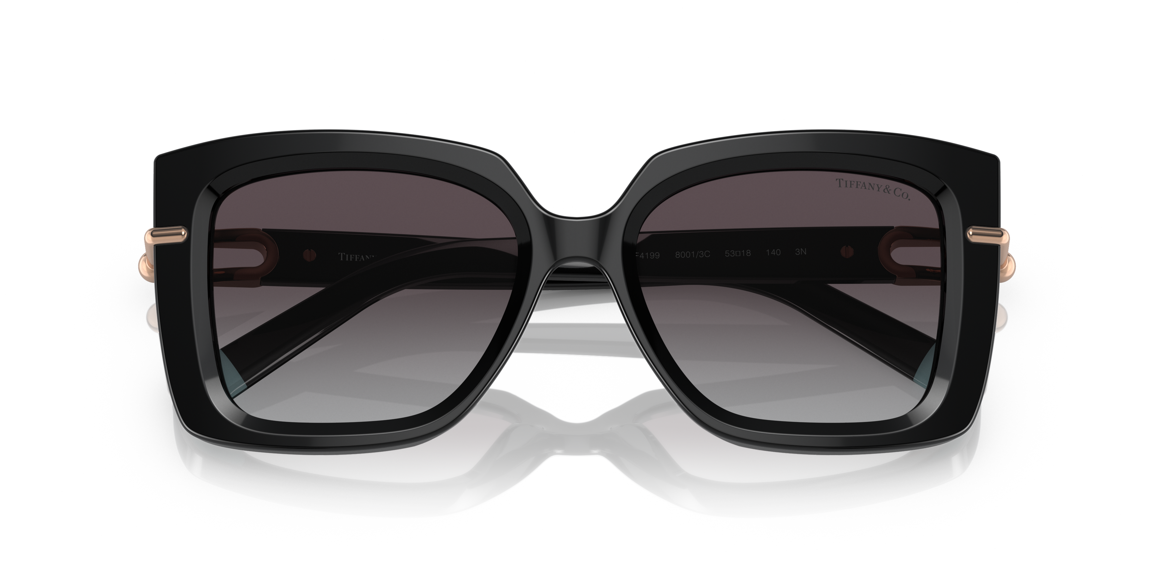 Occhiali da sole Tiffany donna neri TF4199 | Eleganza Cat-Eye