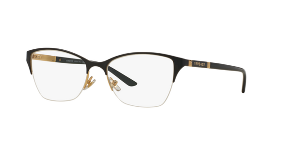 Occhiali da Vista Versace Donna 0VE1218 Nero Oro | Eleganza Senza Temp