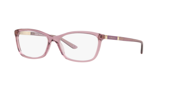 Versace 0VE3186 Occhiali da Vista Donna - Viola Trasparente | Eleganza