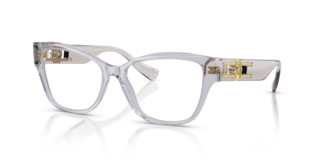 Versace 0VE3347 Occhiali da Vista Donna Grigio Chiaro Trasparente