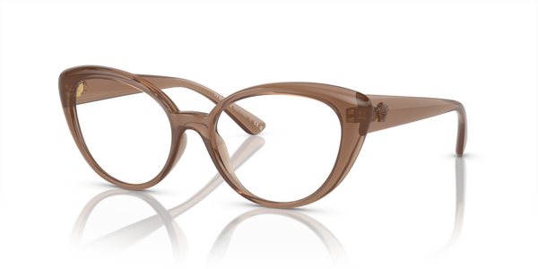 Versace 0VE3349U Occhiali da Vista Donna | Marrone Trasparente