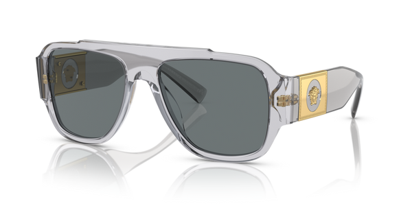 Occhiali da Sole Uomo Versace VE4436U Transparent Grey | Stile Audace