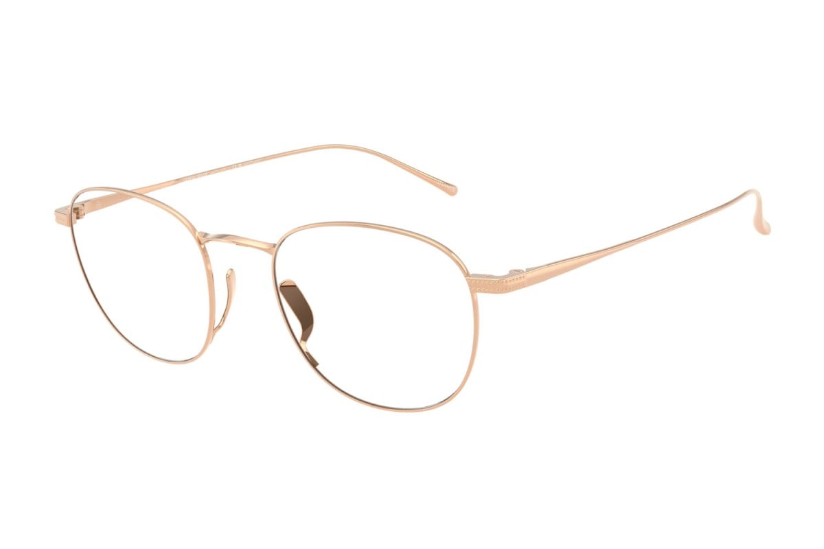 OCCHIALE DA VISTA UOMO | GIORGIO ARMANI AR 5148T - 3391 PLACCATO ORO ROSA - CALIBRO 48