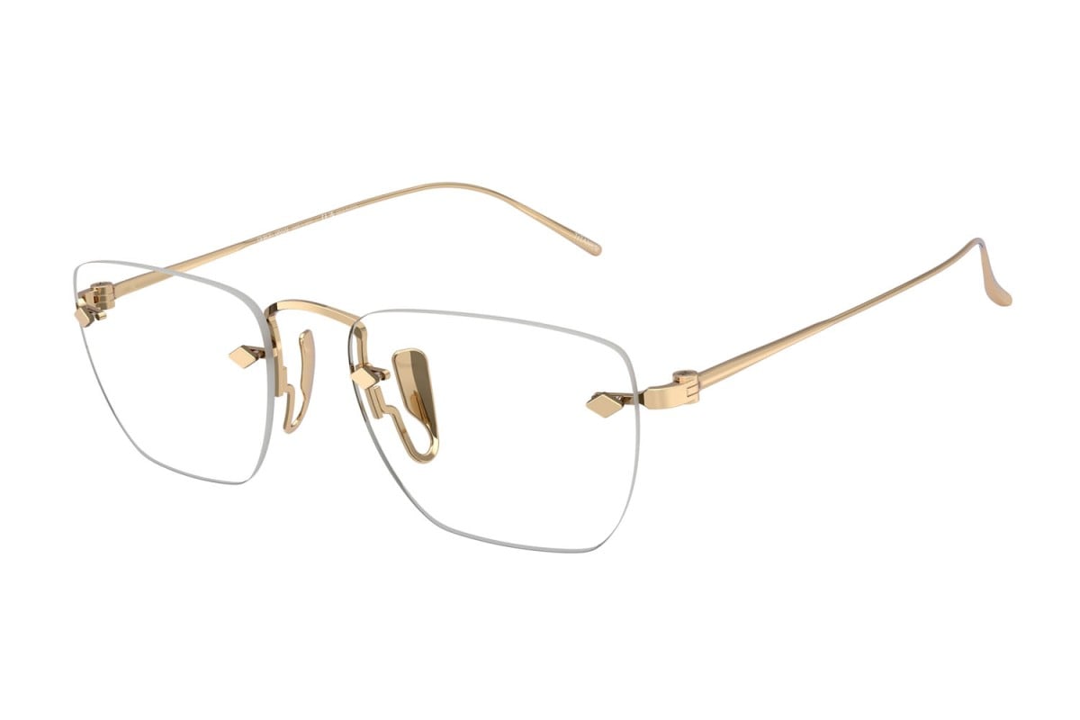 OCCHIALE DA VISTA UOMO | GIORGIO ARMANI AR 5149T - 3391 PLACCATO ORO PALLIDO - CALIBRO 52