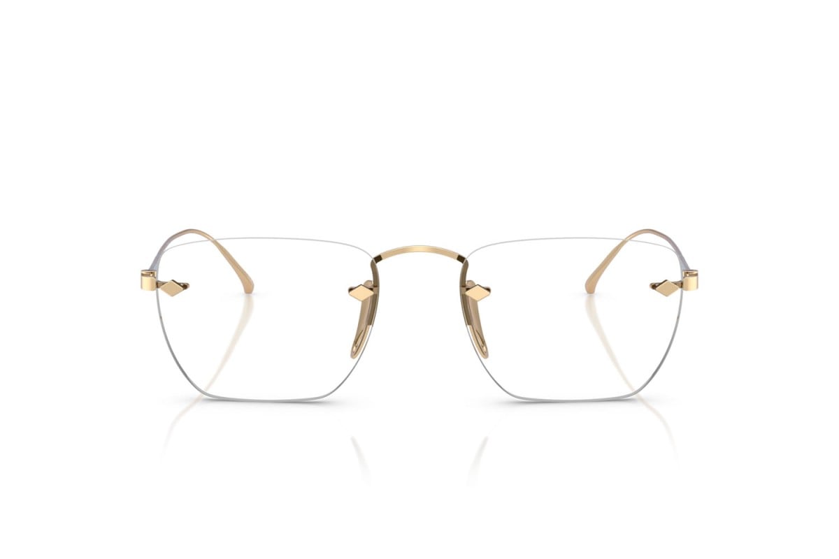 OCCHIALE DA VISTA UOMO | GIORGIO ARMANI AR 5149T - 3391 PLACCATO ORO PALLIDO - CALIBRO 52